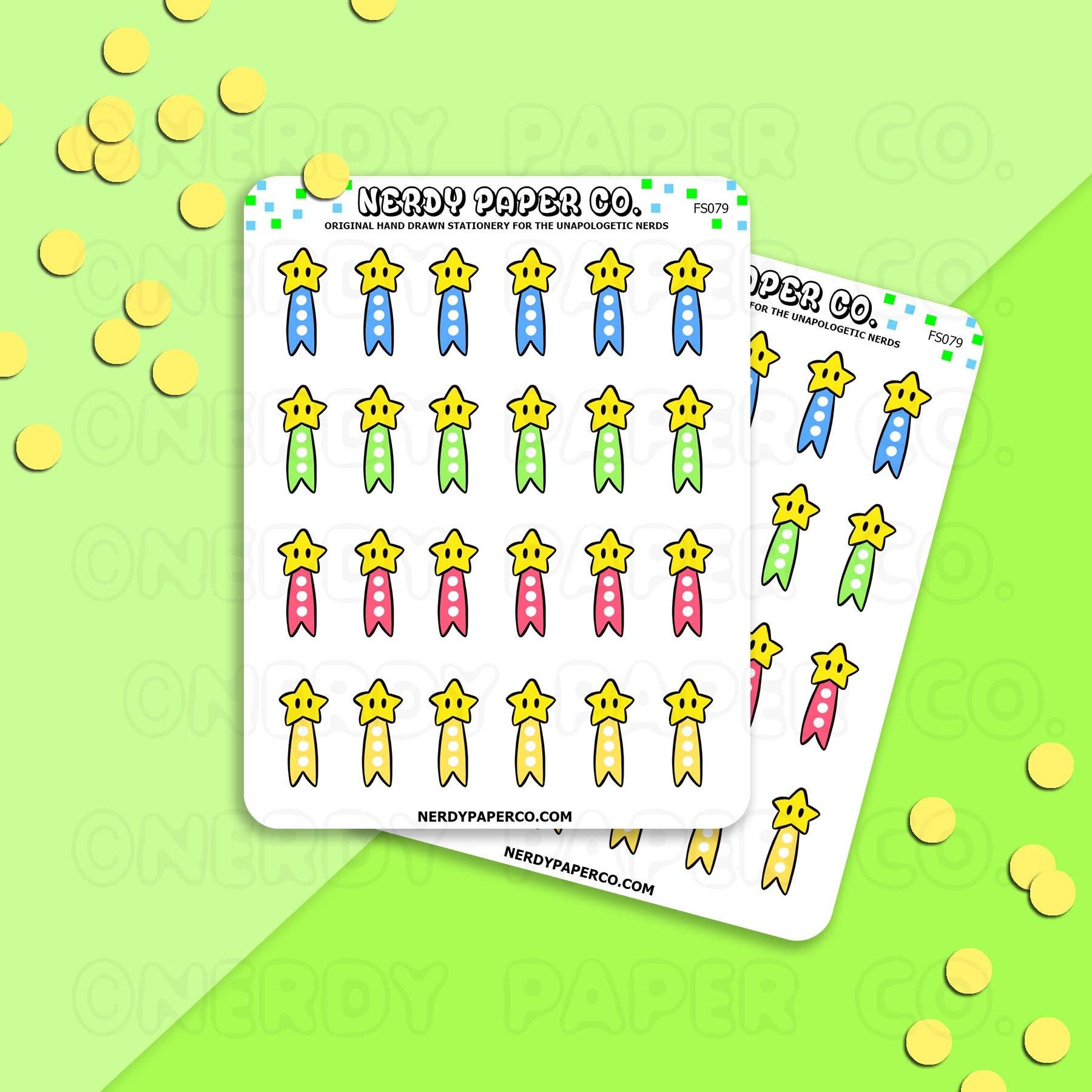 GAMER STAR BULLET LIST - Hand Drawn Functional Planner Stickers - FS079