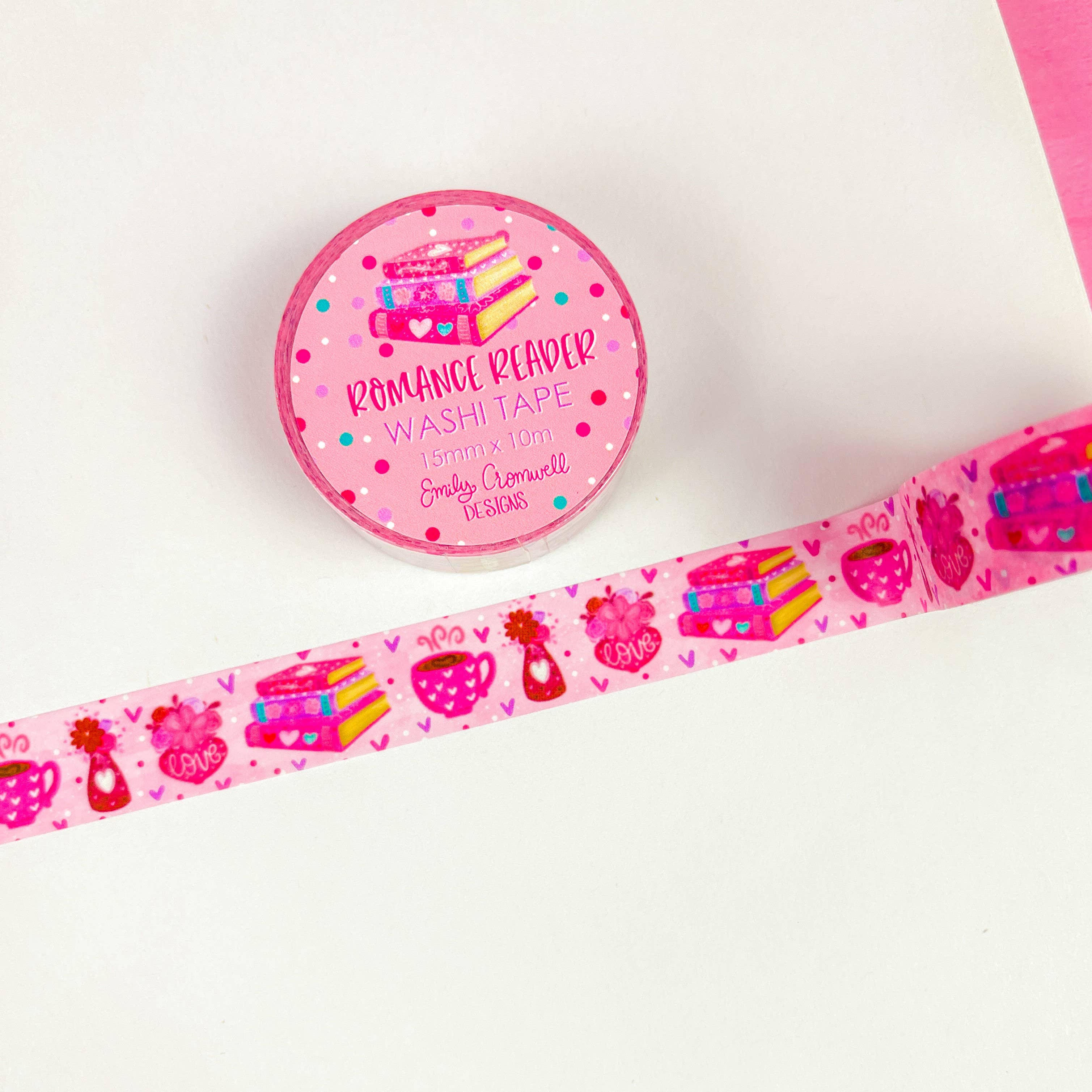 Romance Reader Washi Tape | Emily Cromwell Designs
