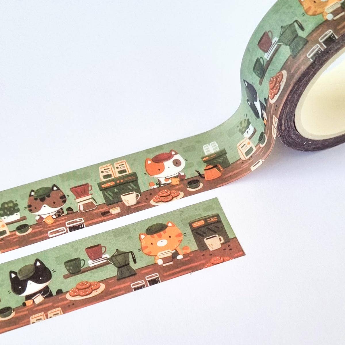 Cat Cafe Washi Tape | Birdie Tam