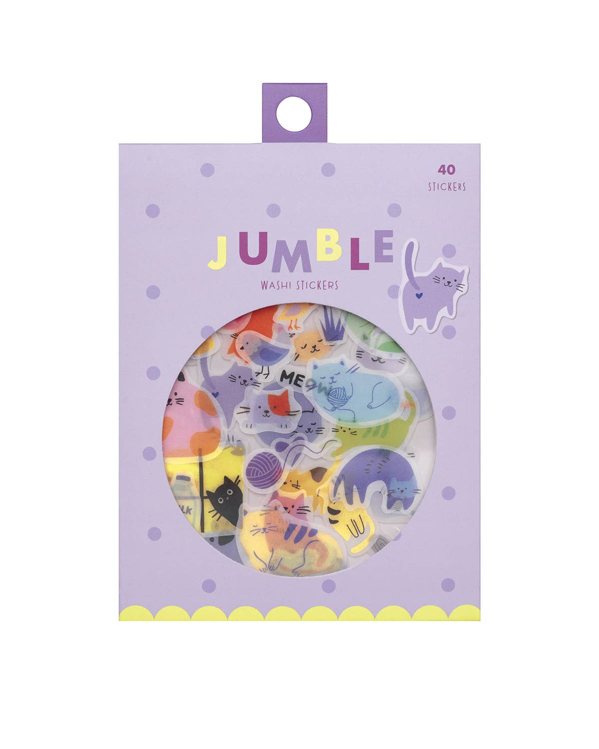 Cats Jumble Washi Stickers by Girl of All Work | Papertail Fox