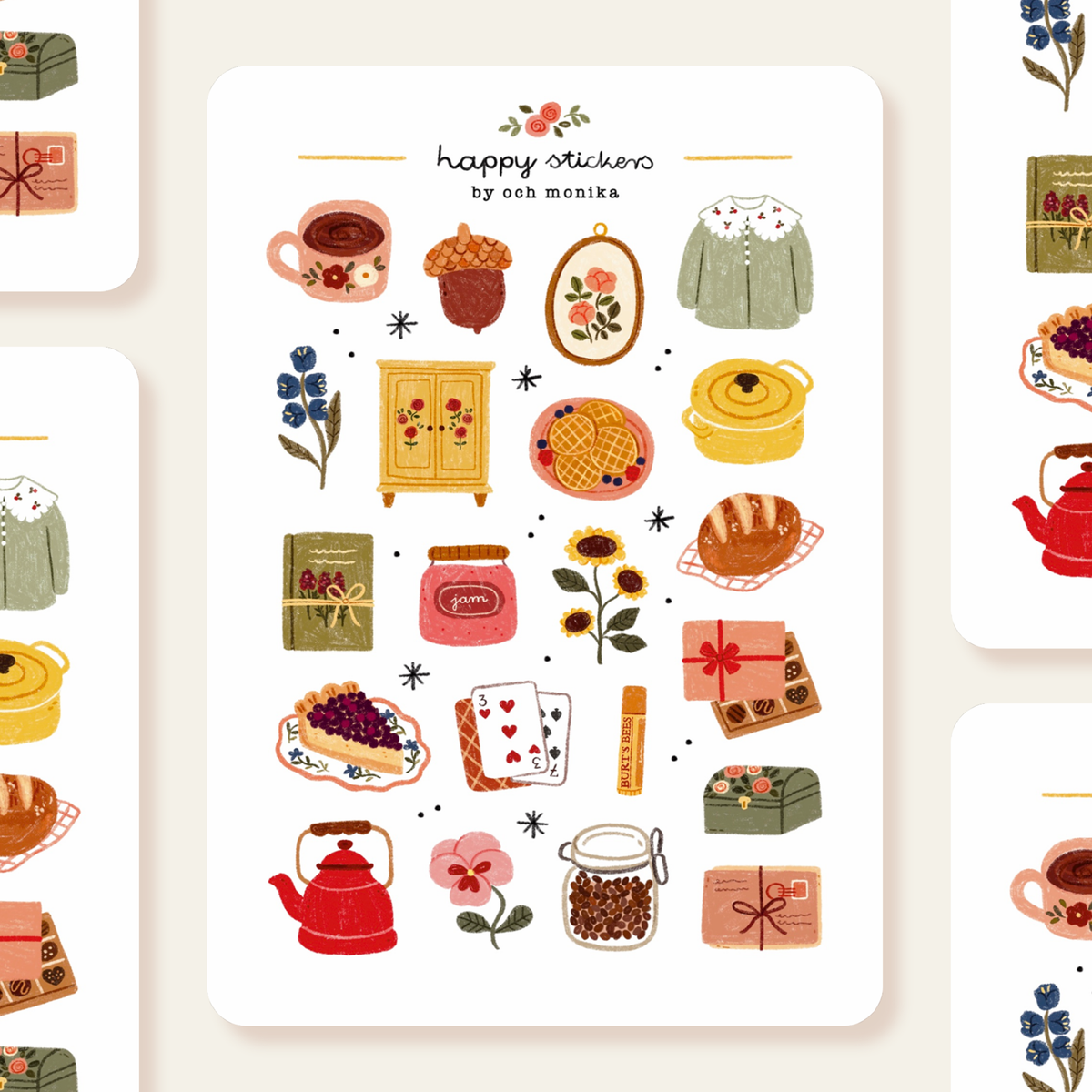 Sweet Life Sticker Sheet by Och Monika | Papertail Fox