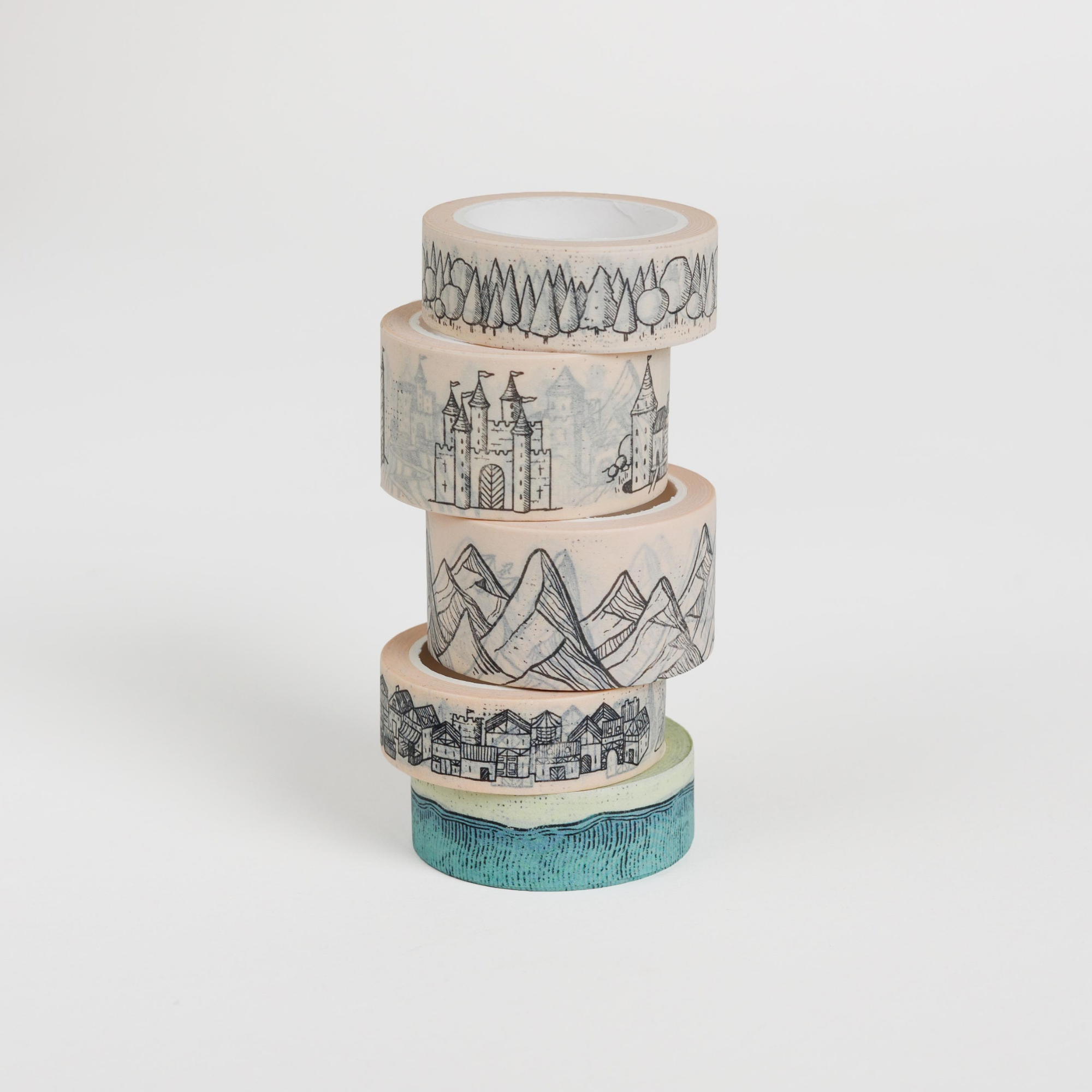 Fantasy Towns & Countryside Washi Tape - Mapmaker Series