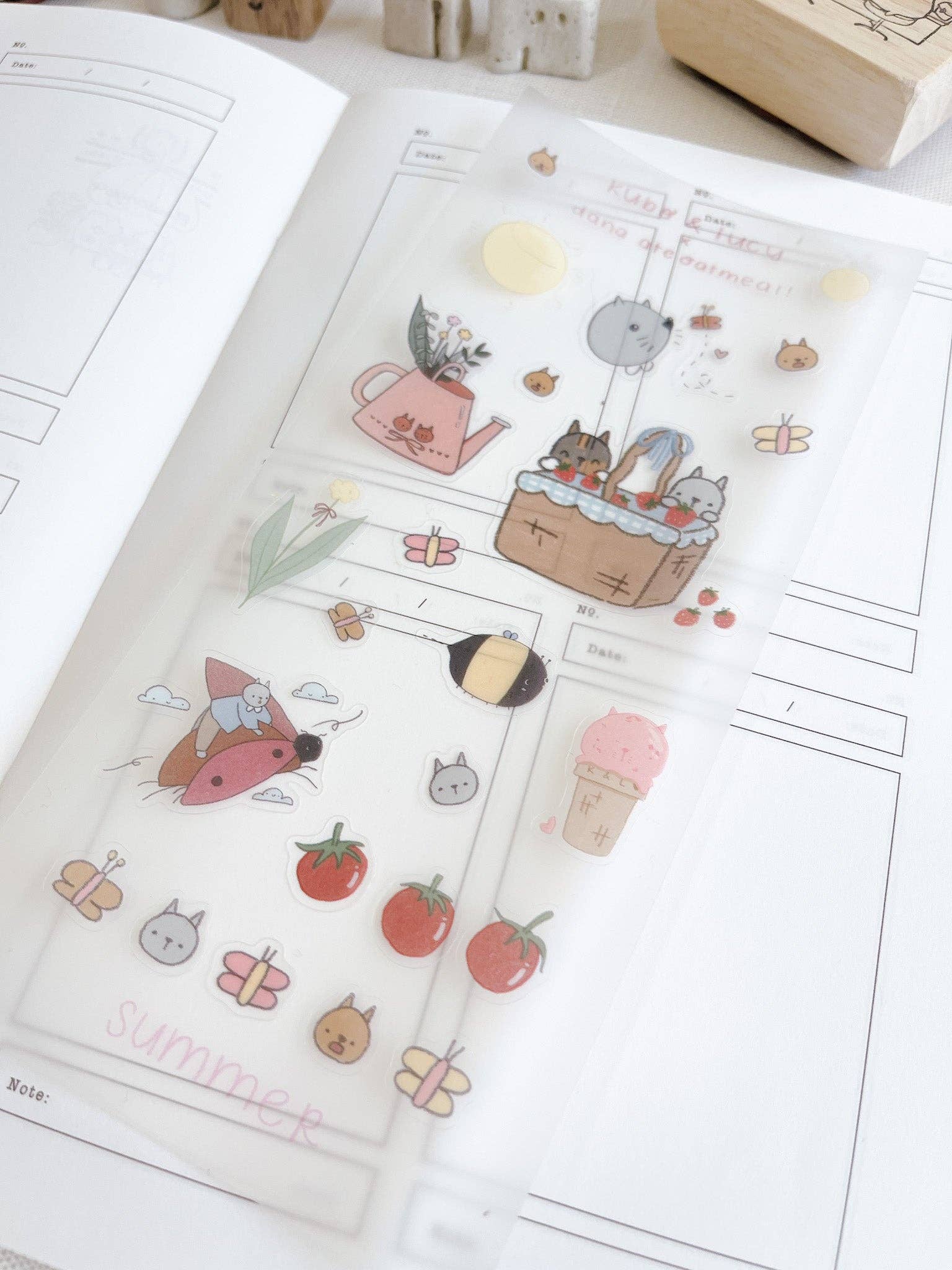 Kuboandlucy x Dana Ate Oatmeal Four Seasons Sticker Sheet | Kubo and Lucy