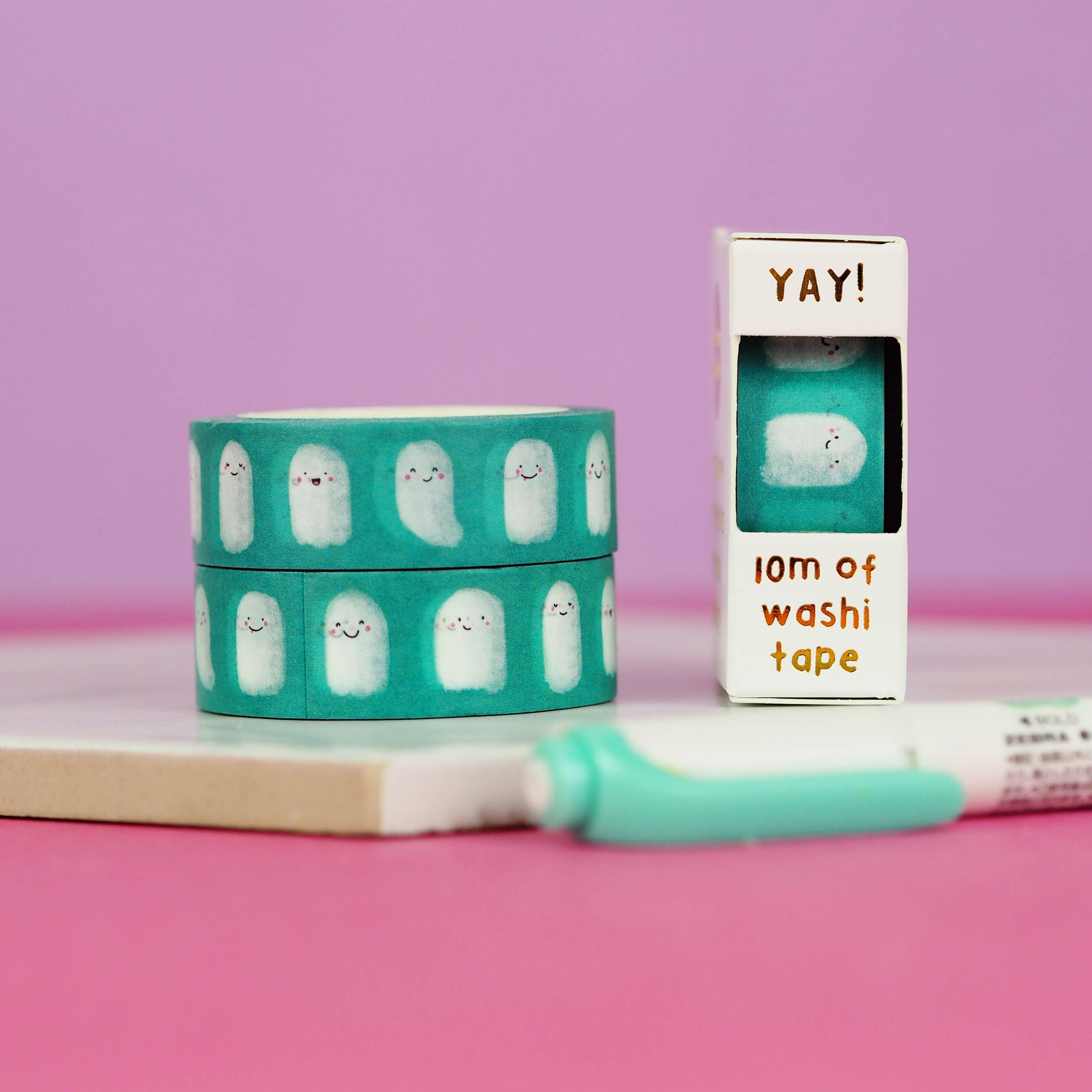 Green Ghost Washi Tape | Nutmeg and Arlo