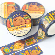 Book Lover Gold Foil Washi Tape by Birdie Tam | Papertail Fox
