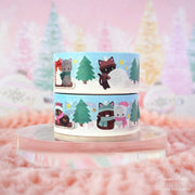Winter Cats Gold Foil Washi Tape by Meow Amor Creative | Papertail Fox