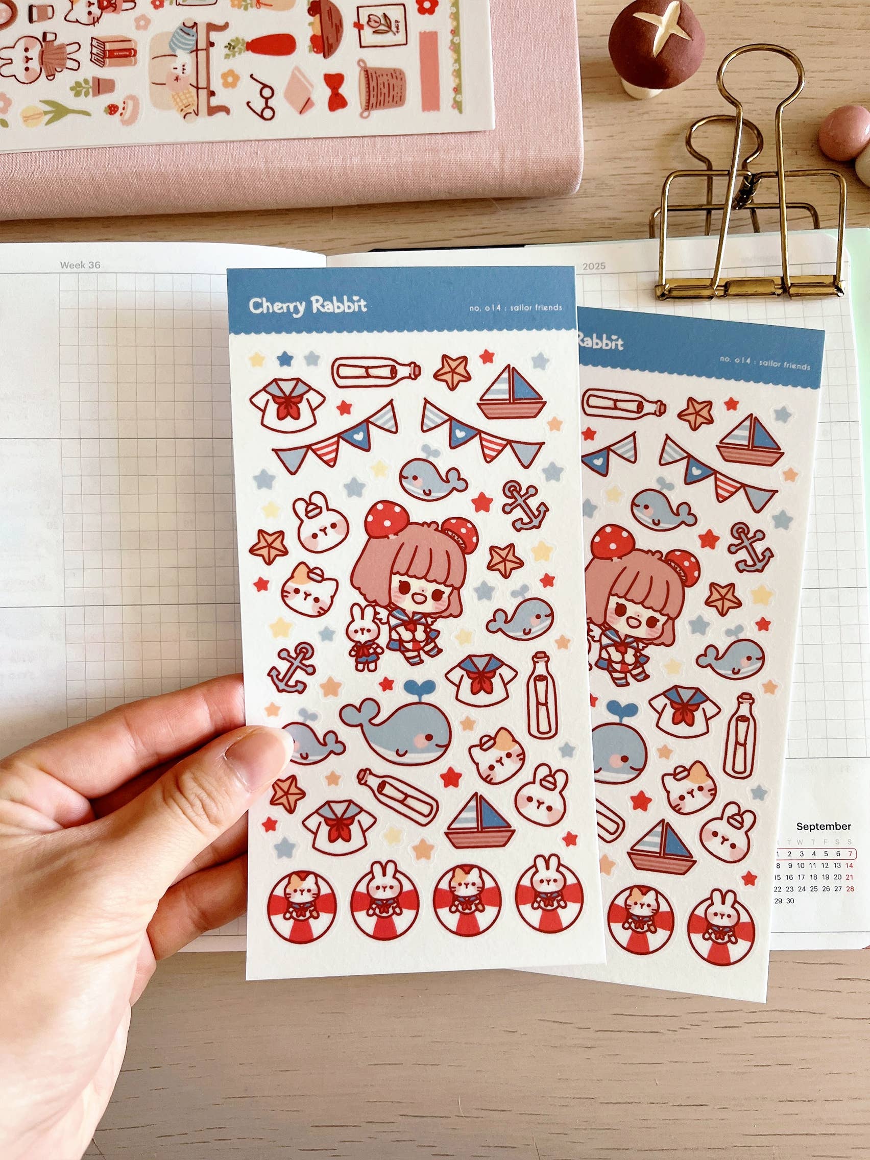 Sailor Friends Sticker Sheet no.014 by Cherry Rabbit | Papertail Fox