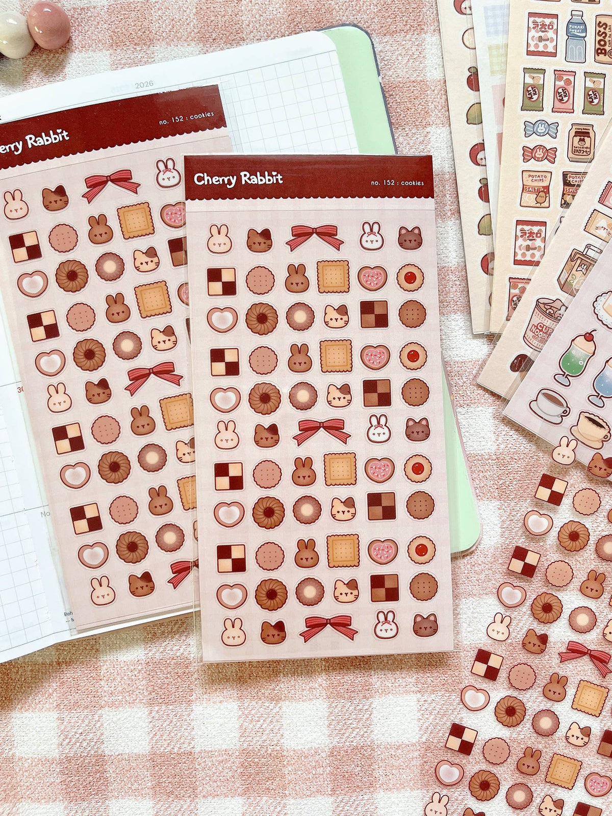 Cookies Sticker Sheet no.152 | Cherry Rabbit
