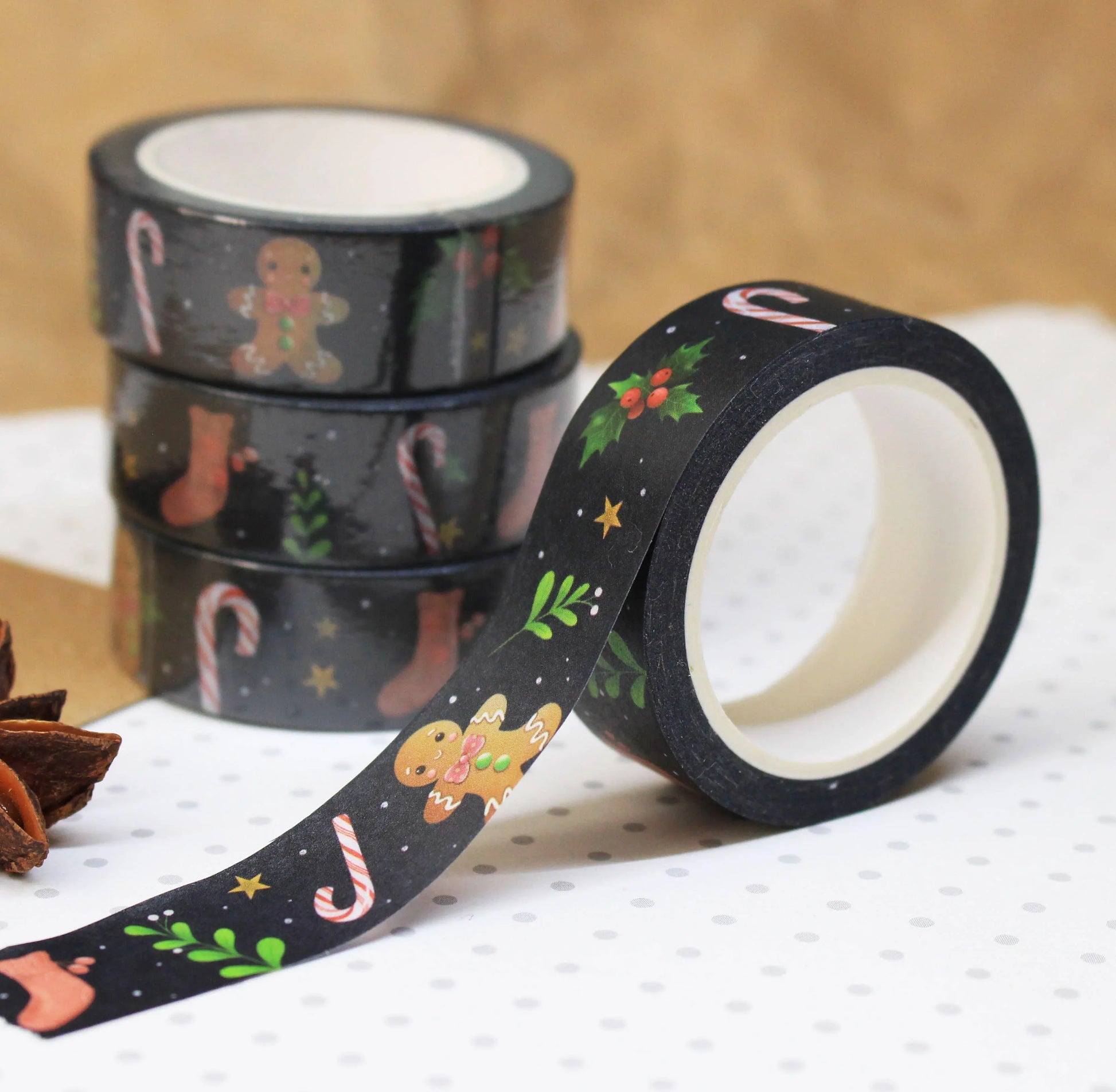 Christmas Washi Tape | Ellis Woolley Illustration - Papertail Fox