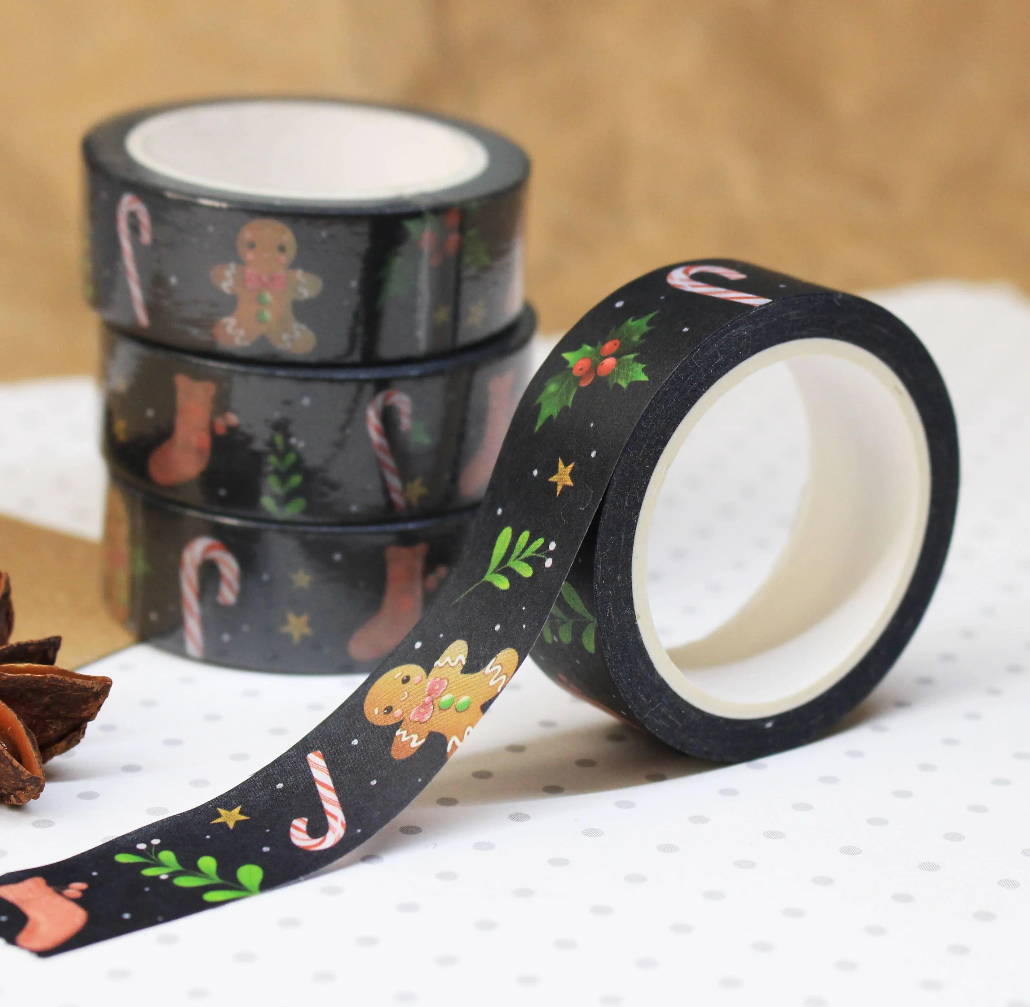 Christmas Washi Tape | Ellis Woolley Illustration - Papertail Fox
