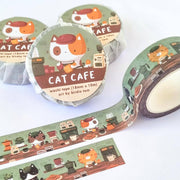 Cat Cafe Washi Tape by Birdie Tam | Papertail Fox