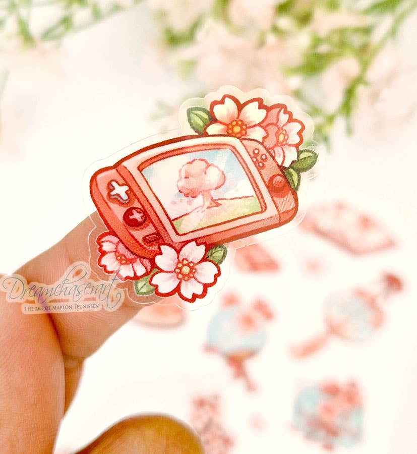 Sakura Clear Sticker Sheet | Dreamchaserart