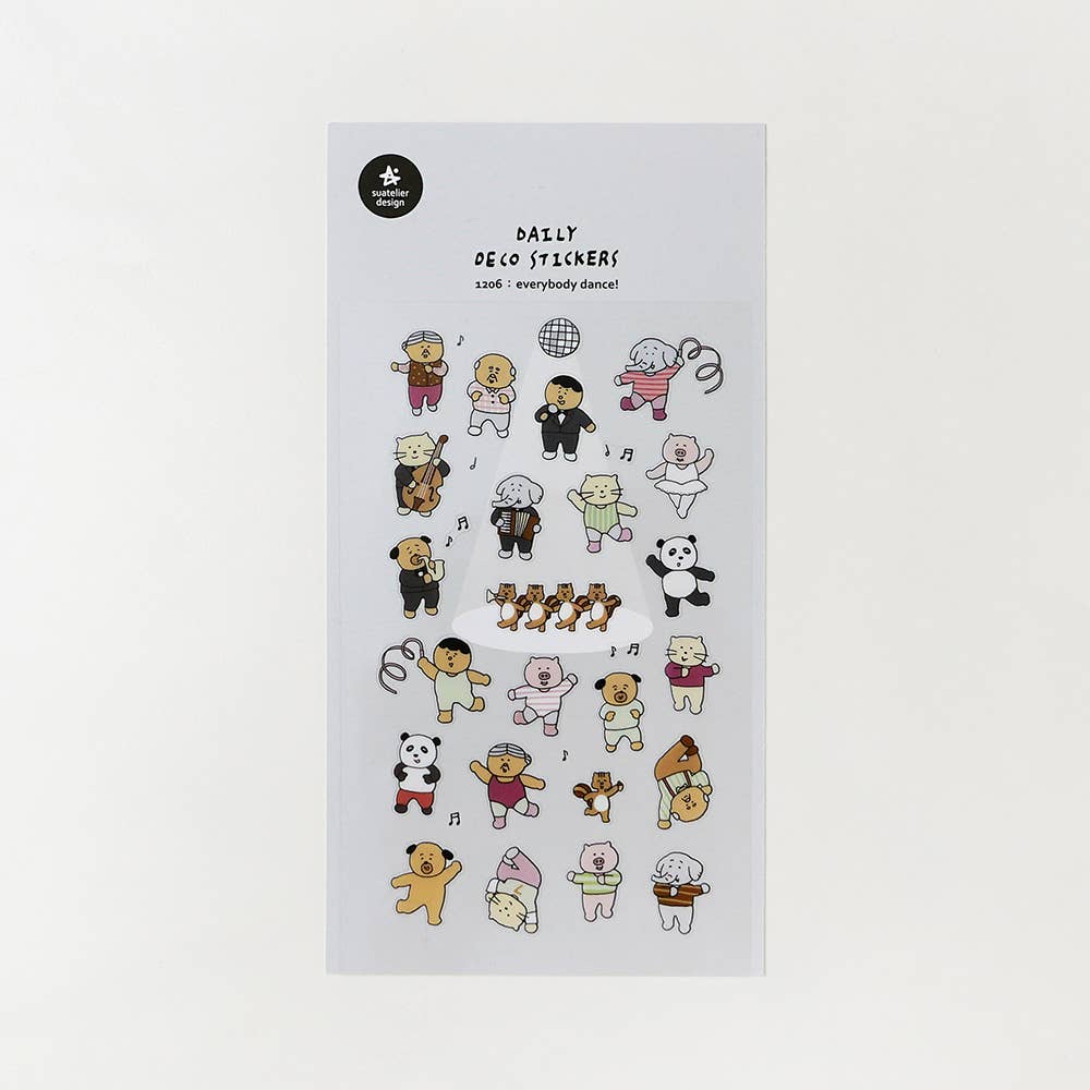 Everybody Dance Sticker Sheet by Suatelier
