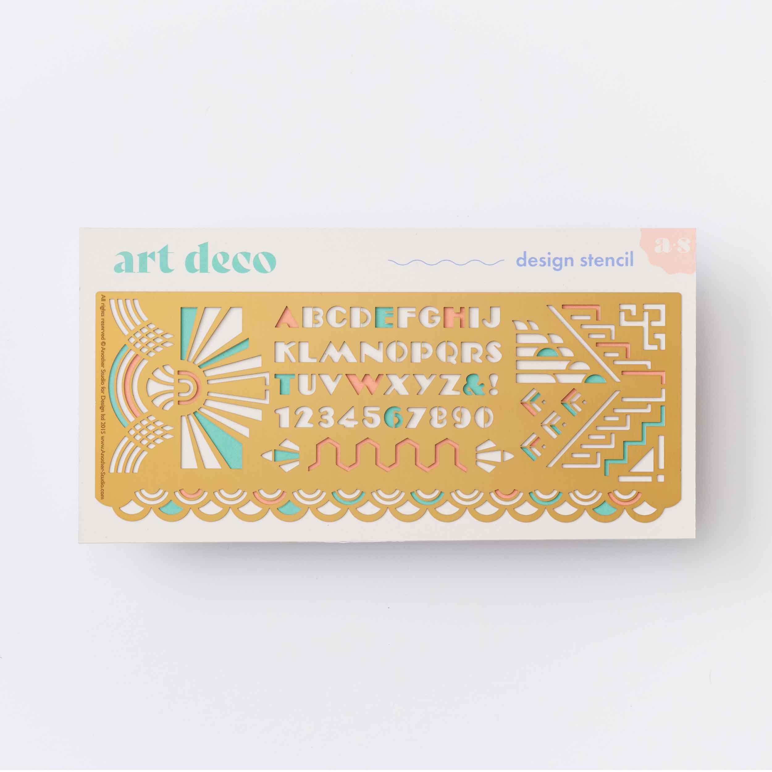 Art Deco Design Stencil, Journaling & Holiday Craft