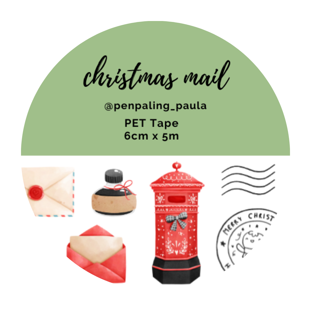 Christmas Mail Pre-Cut PET Tape | Penpaling Paula - Papertail Fox