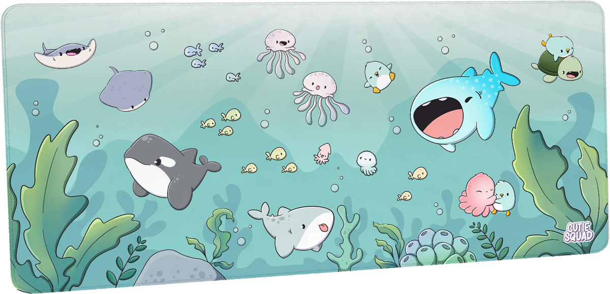 Penguins Under the Sea Deskmat by CutieSquad | Papertail Fox