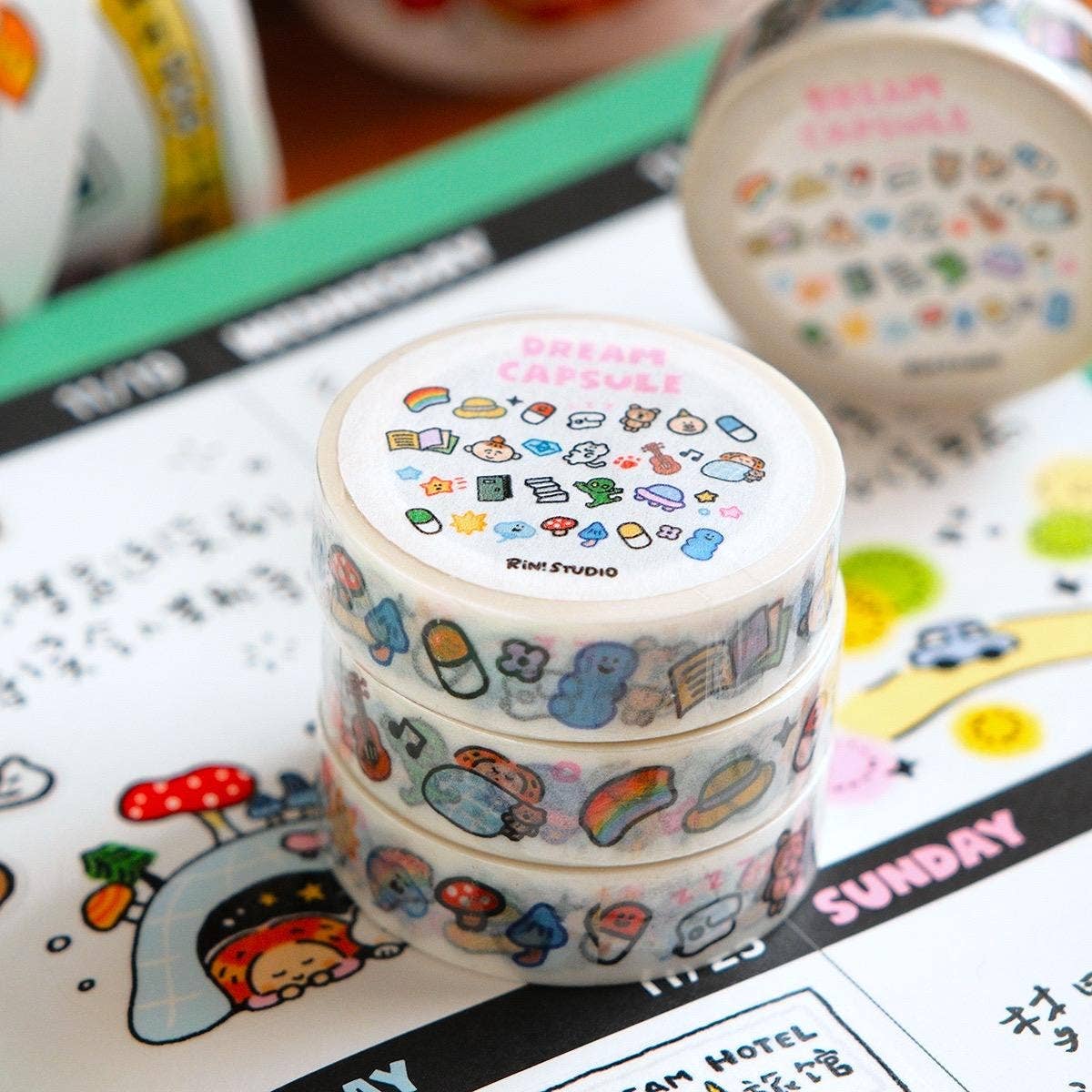 Dream Mini Washi Tape by RiN! Studio | Papertail Fox