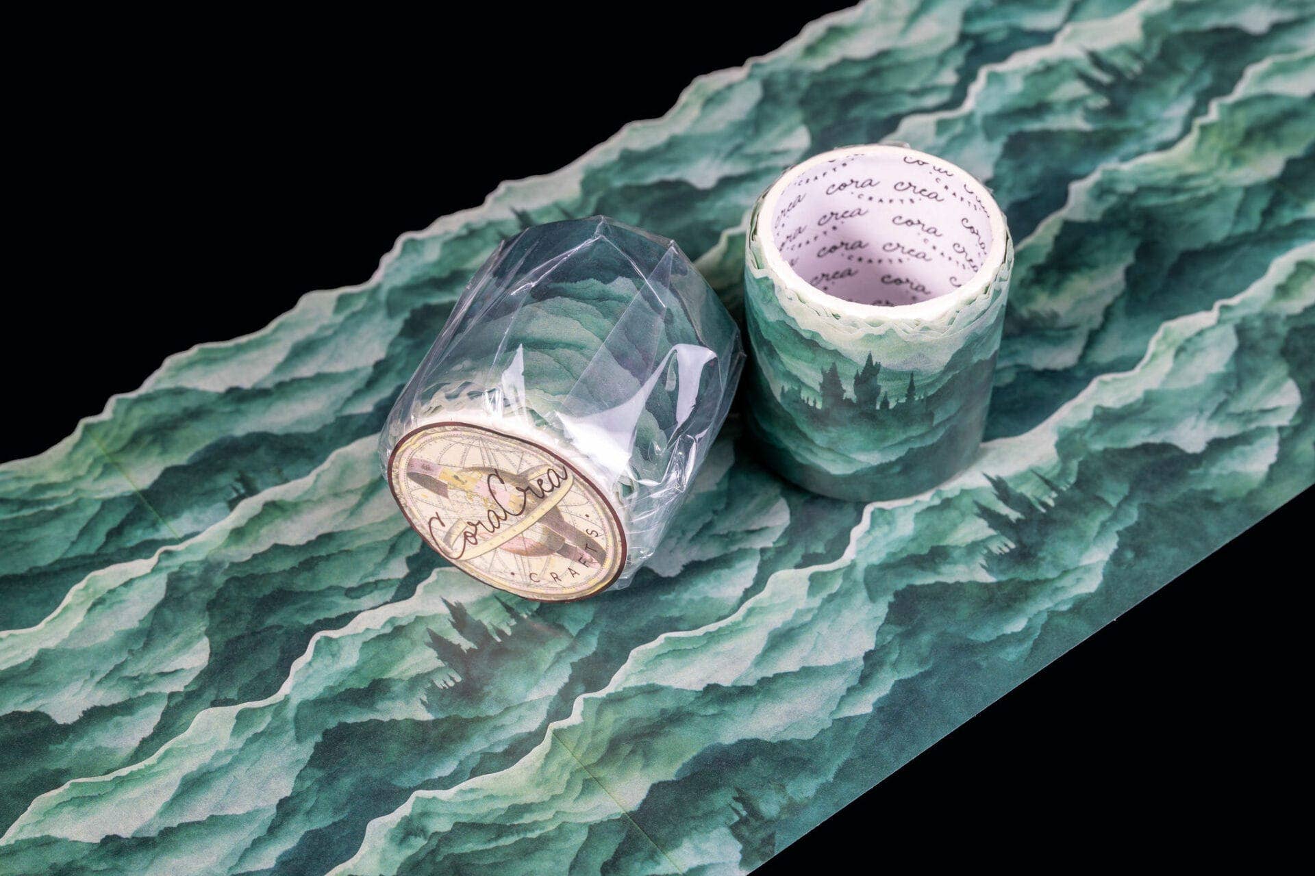 Misty Mountains Cutout Tape | CoraCreaCrafts