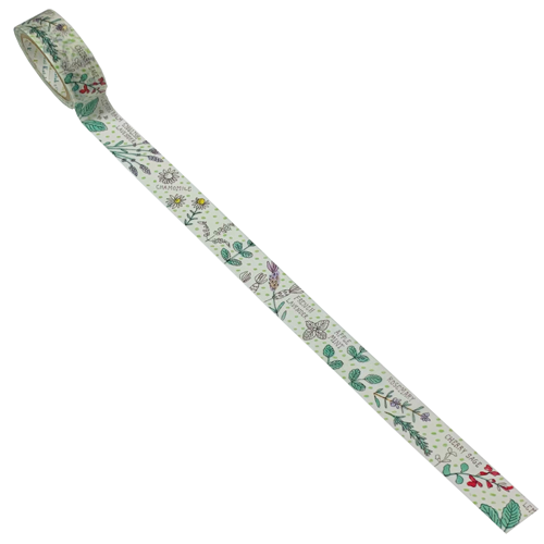 My Heavenly Garden Herb Washi Tape unrolled by Seal-do | Papertail Fox