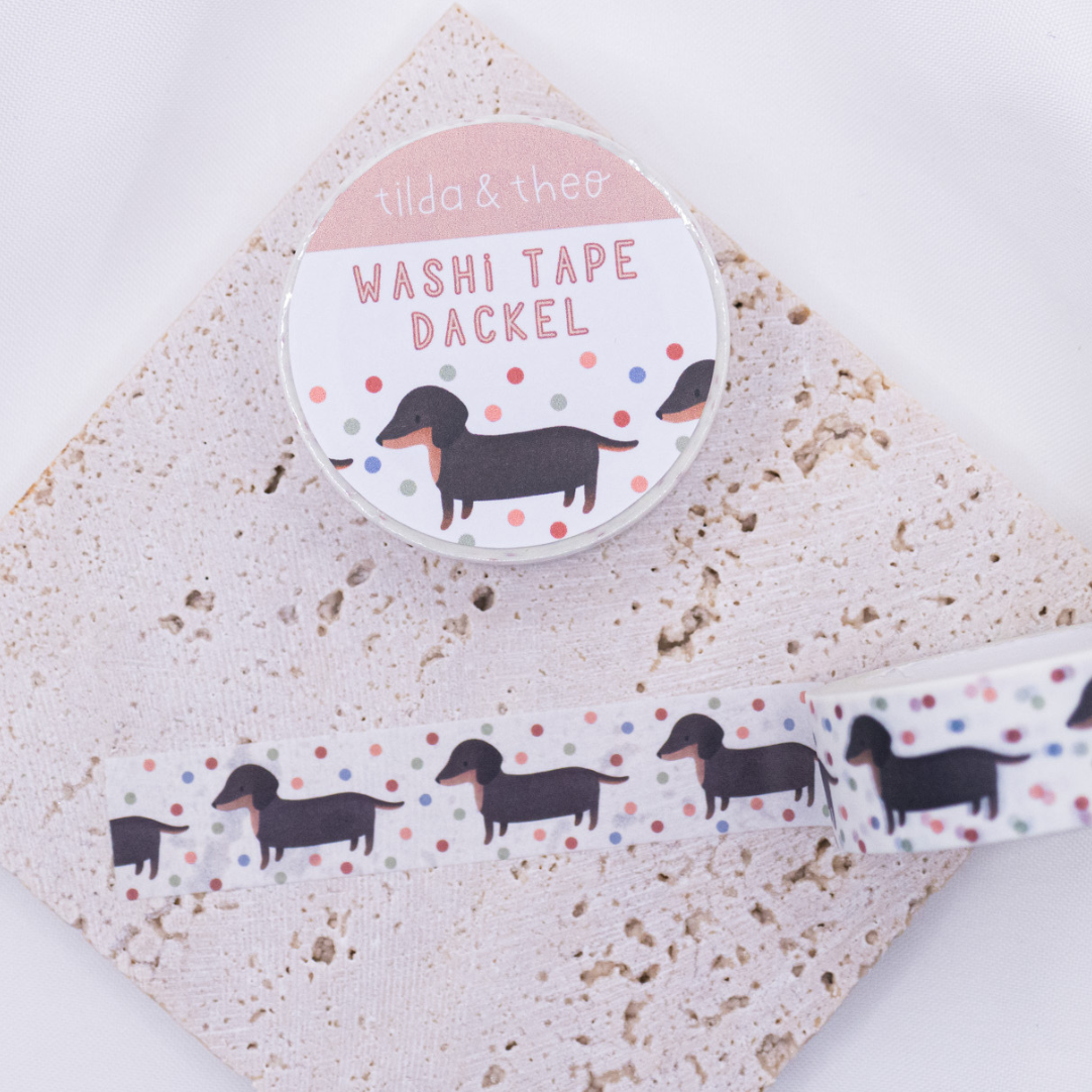 Dachshunds Washi Tape | Tilda & Theo