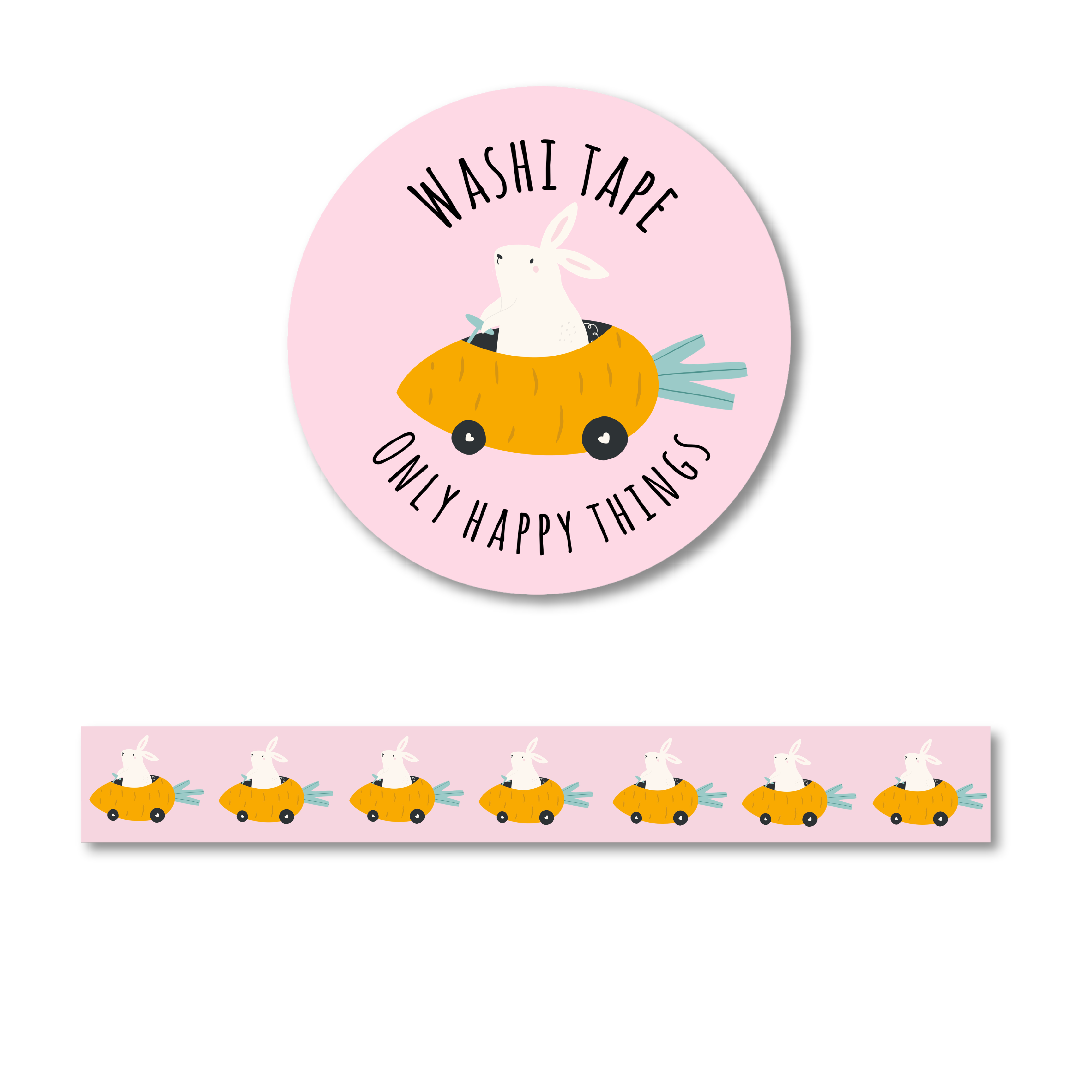 Only Happy Things: Rabbit Carrot Car