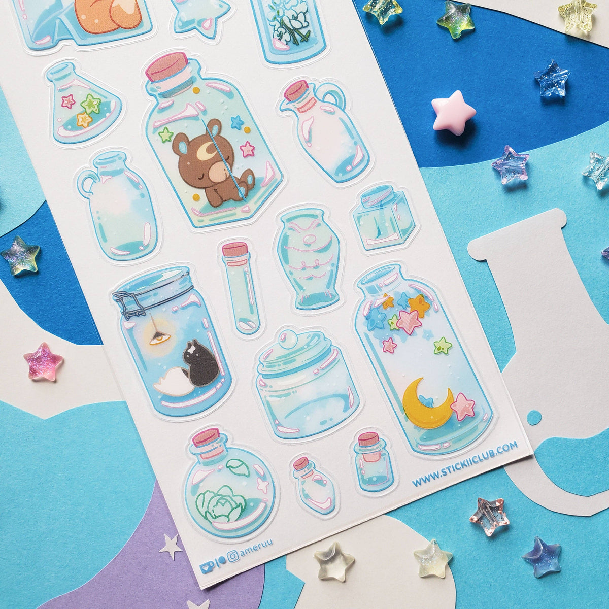 Bottled Stardust Sticker Sheet | Stickii