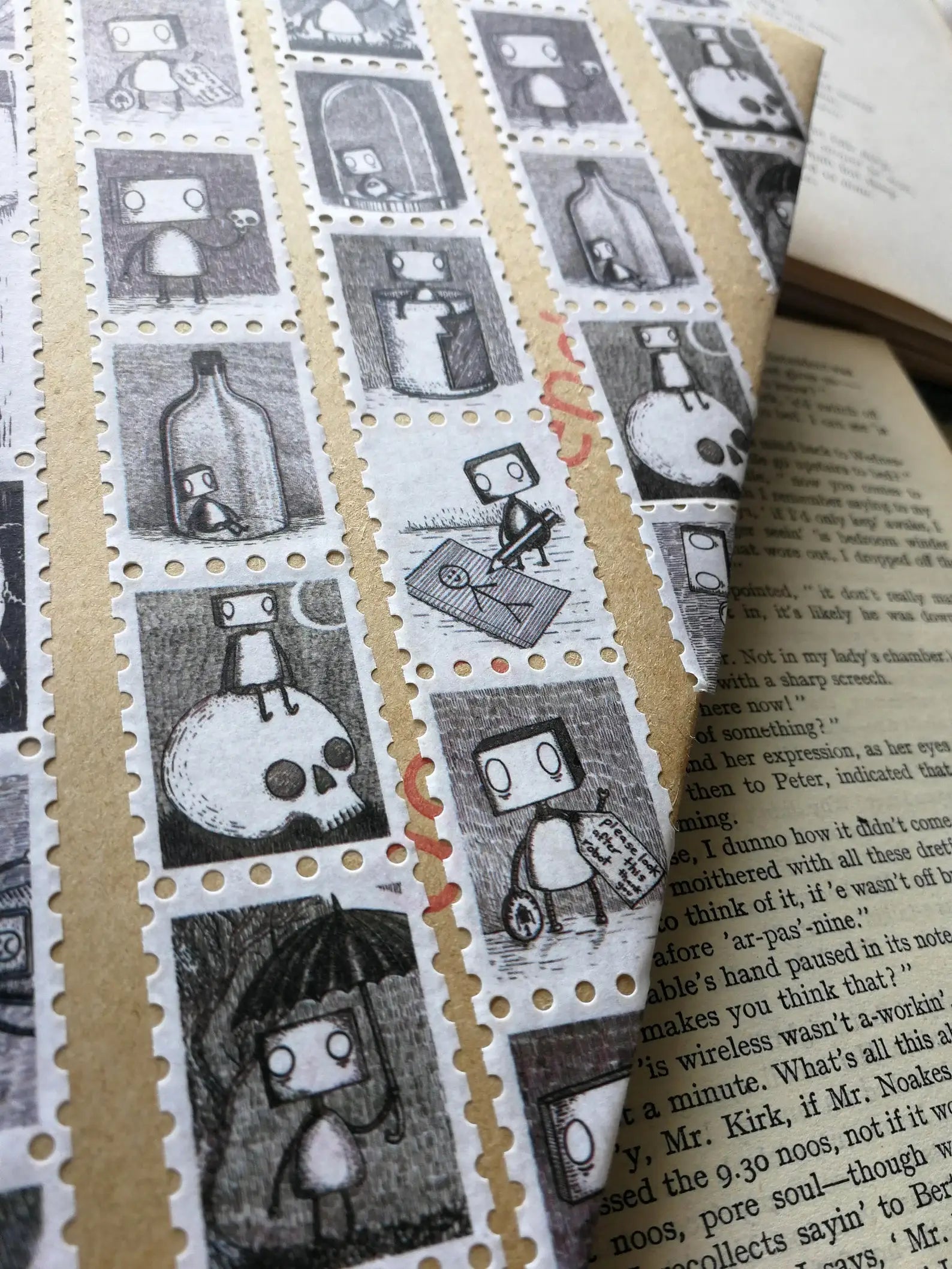 Robot Stamps Washi Tape by Jon Turner | Papertail Fox