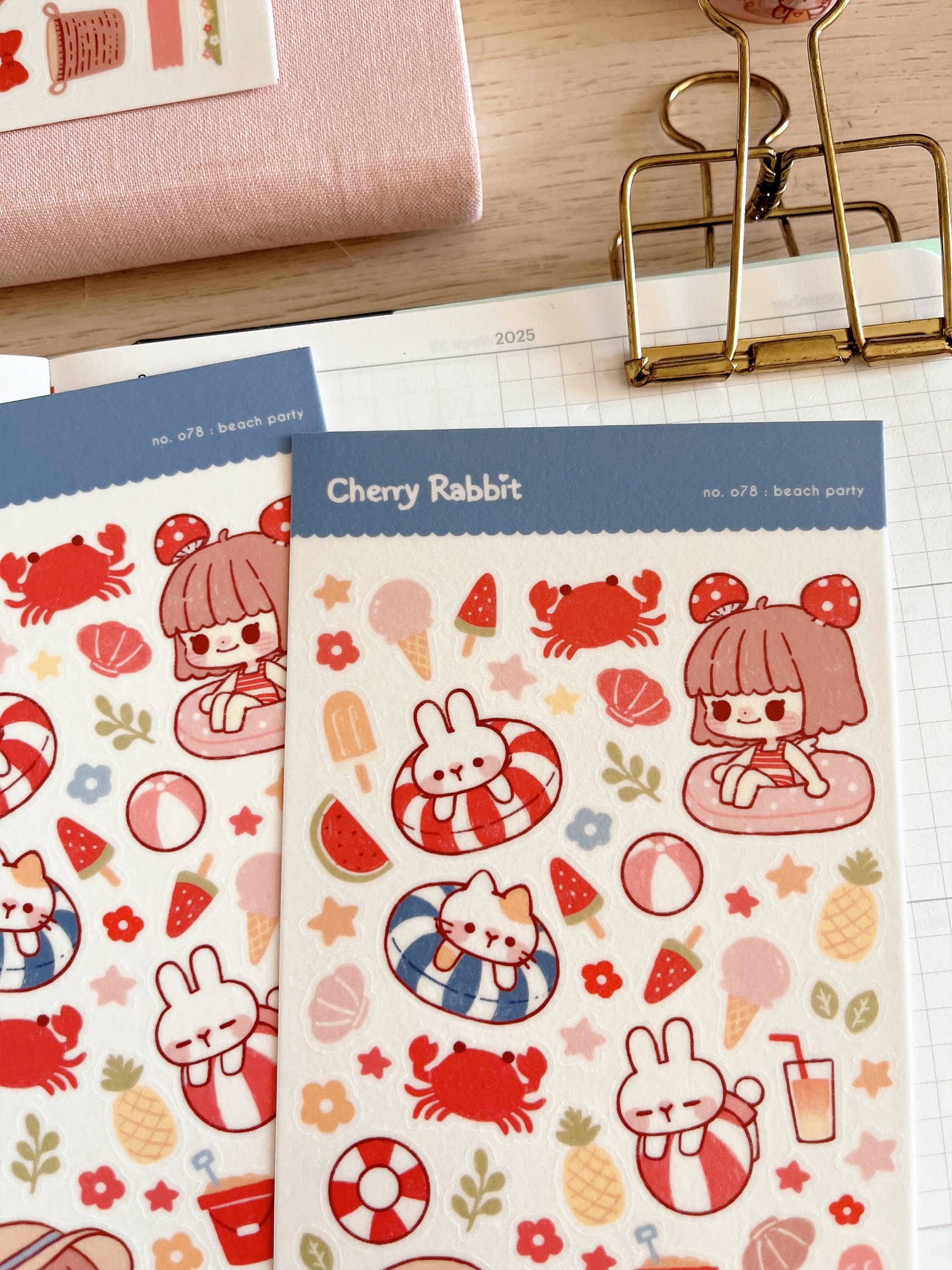 Beach Party Sticker Sheet no.078 by Cherry Rabbit | Papertail Fox