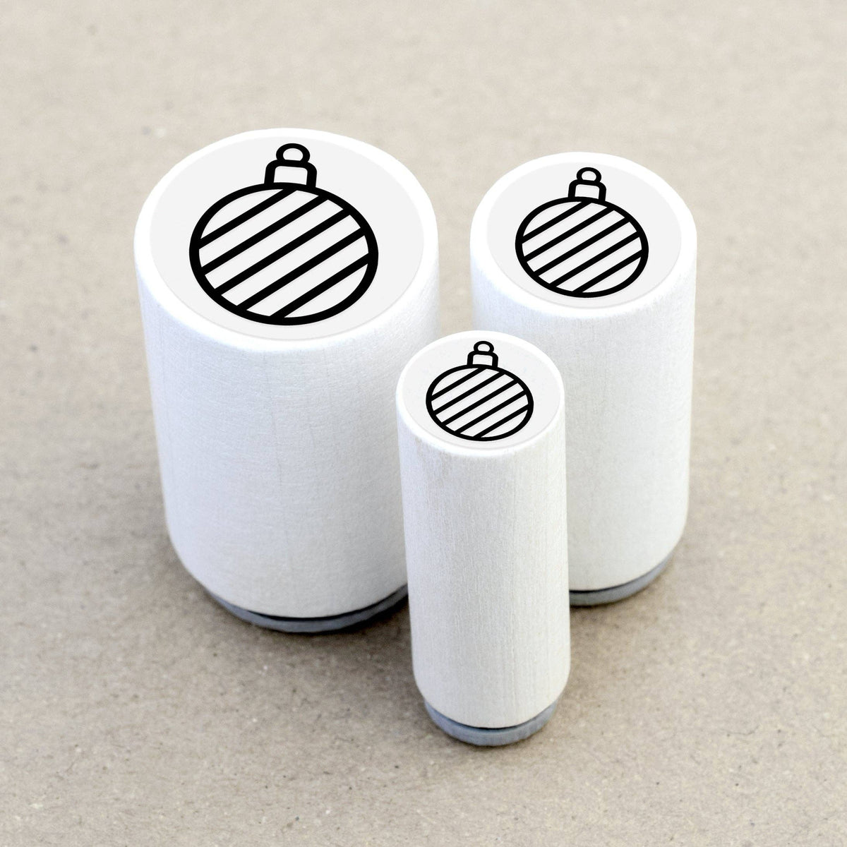 Striped Ornament Mini Stamp | Merry & Bright