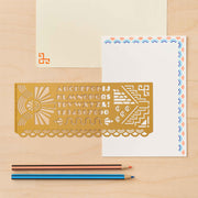 Art Deco Design Stencil, Journaling & Holiday Craft