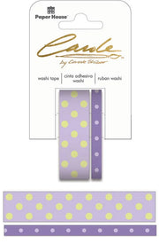 Polka Dots-Lavender/Green Washi Tape