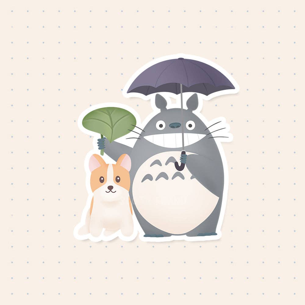 My Neighbor Corgi Sticker | Scotty&Mel