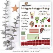 Grinchy Christmas Journaling Deco Sheet | Planner Monkey Co