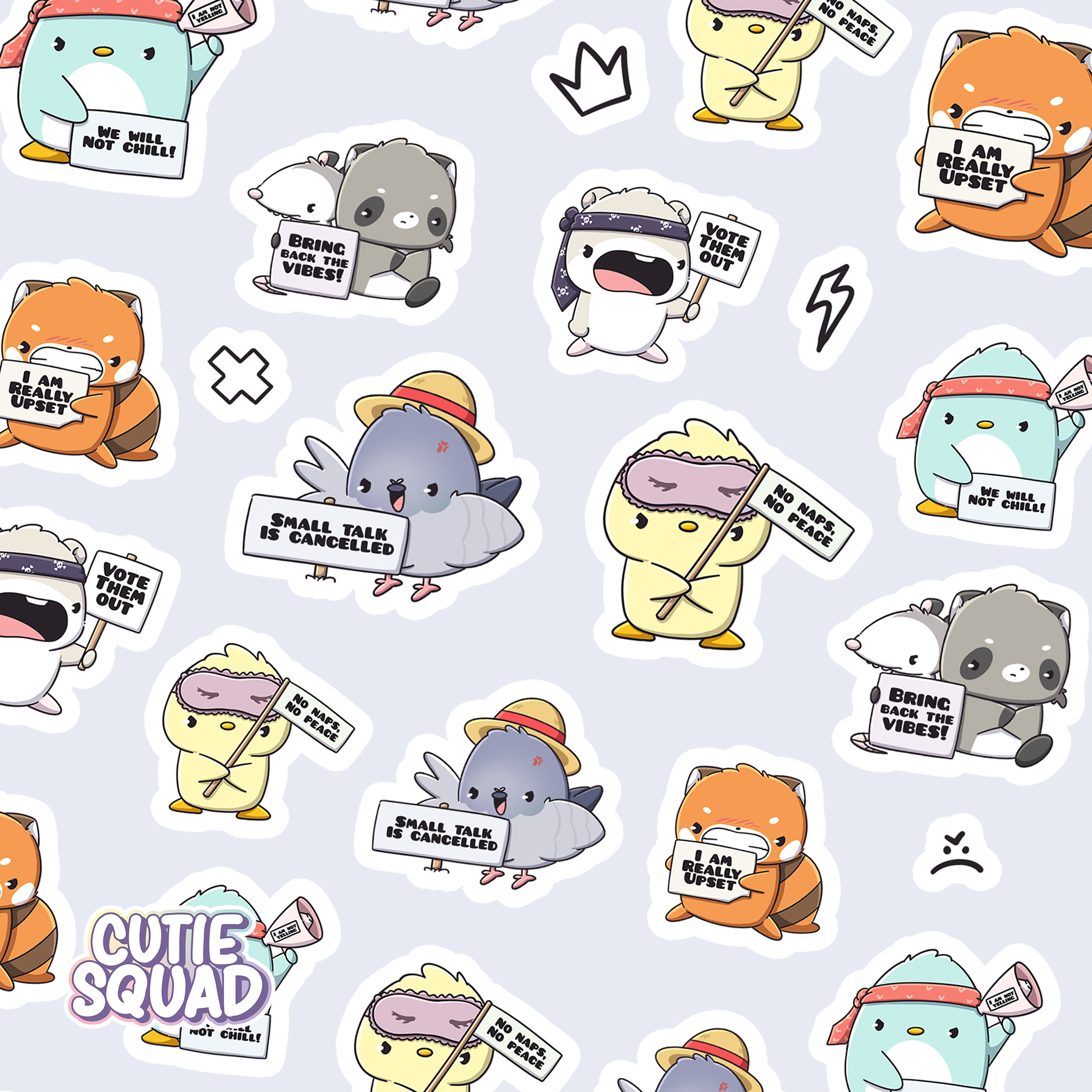 Rebel Cuties Sticker Sheet | CutieSquad