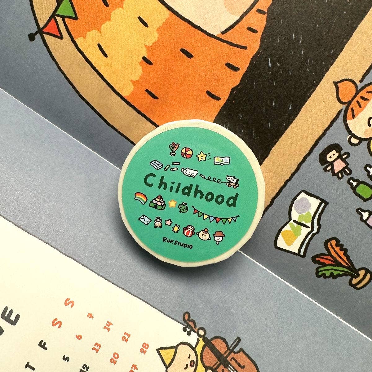 Childhood Toy Mini Washi Tape by RiN! Studio | Papertail Fox