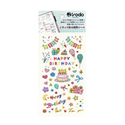 Birthday Paper Transfer Stickers by Irodo