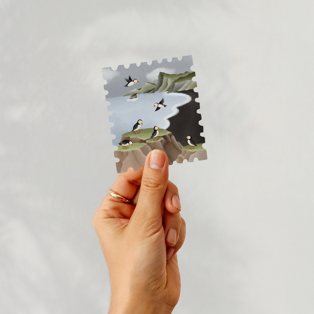 Puffin Vinyl Sticker | Tilda & Theo