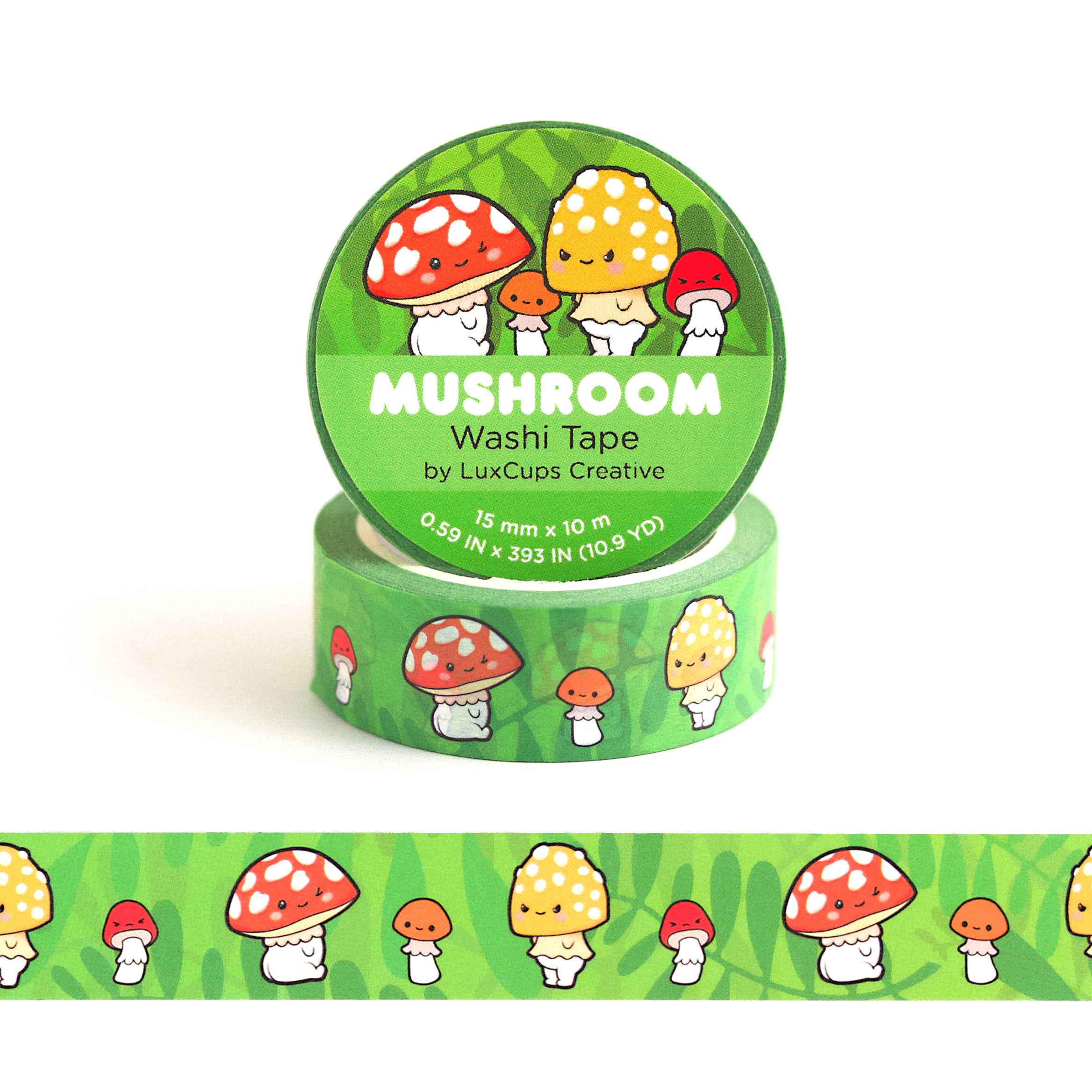 Mushroom Washi Tape by LuxCups Creative | Papertail Fox