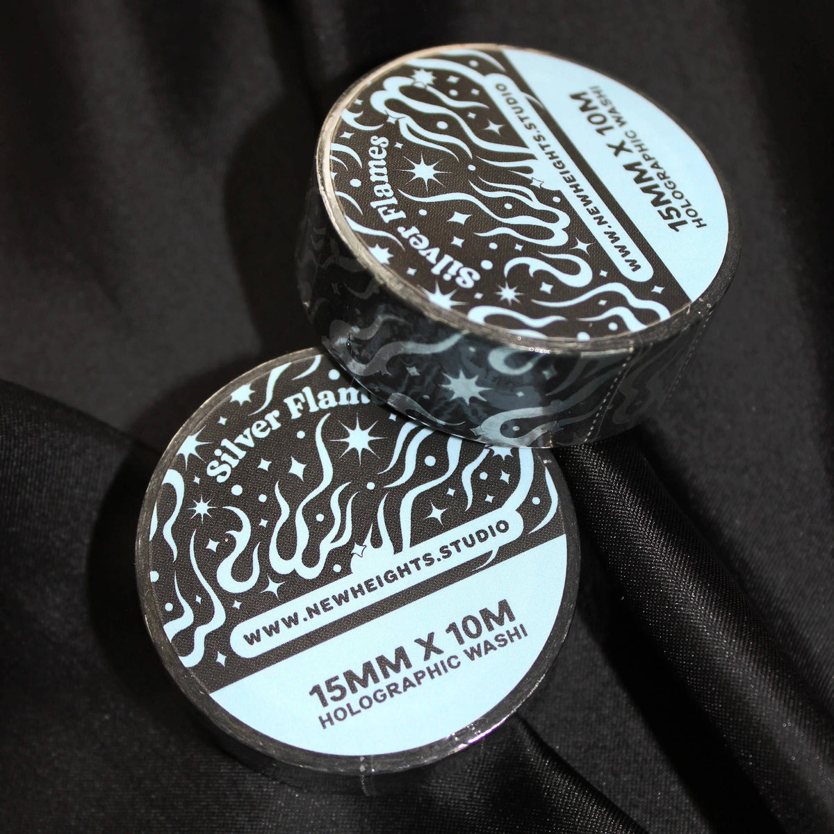 Silver Flames Foiled Washi Tape | New Heights Studio