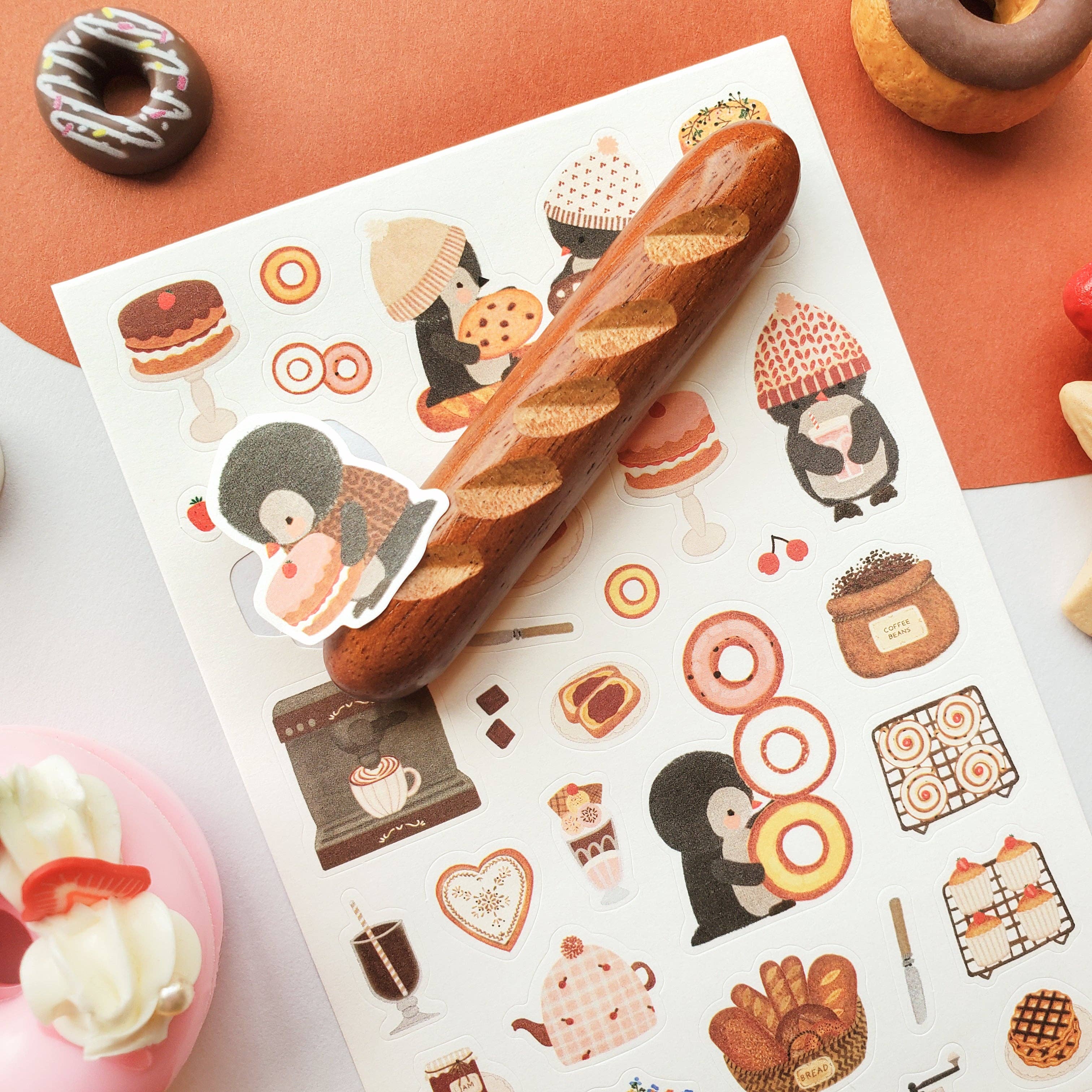 Penguin Cafe Sticker Sheet | Stickii
