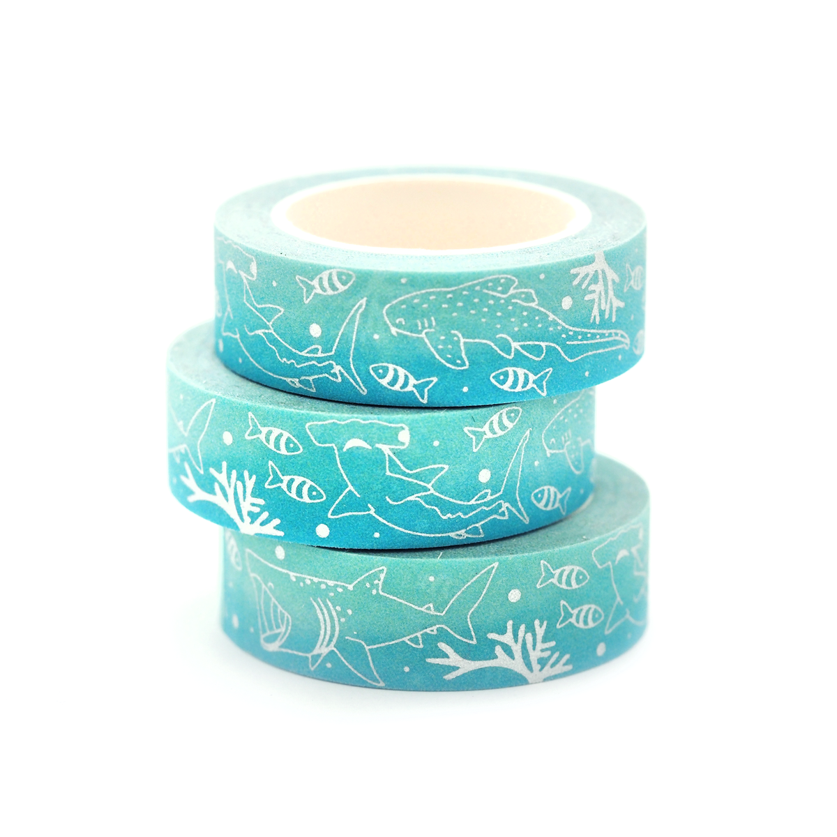 Shark Single Roll Washi Tape by Shoal | Papertail Fox