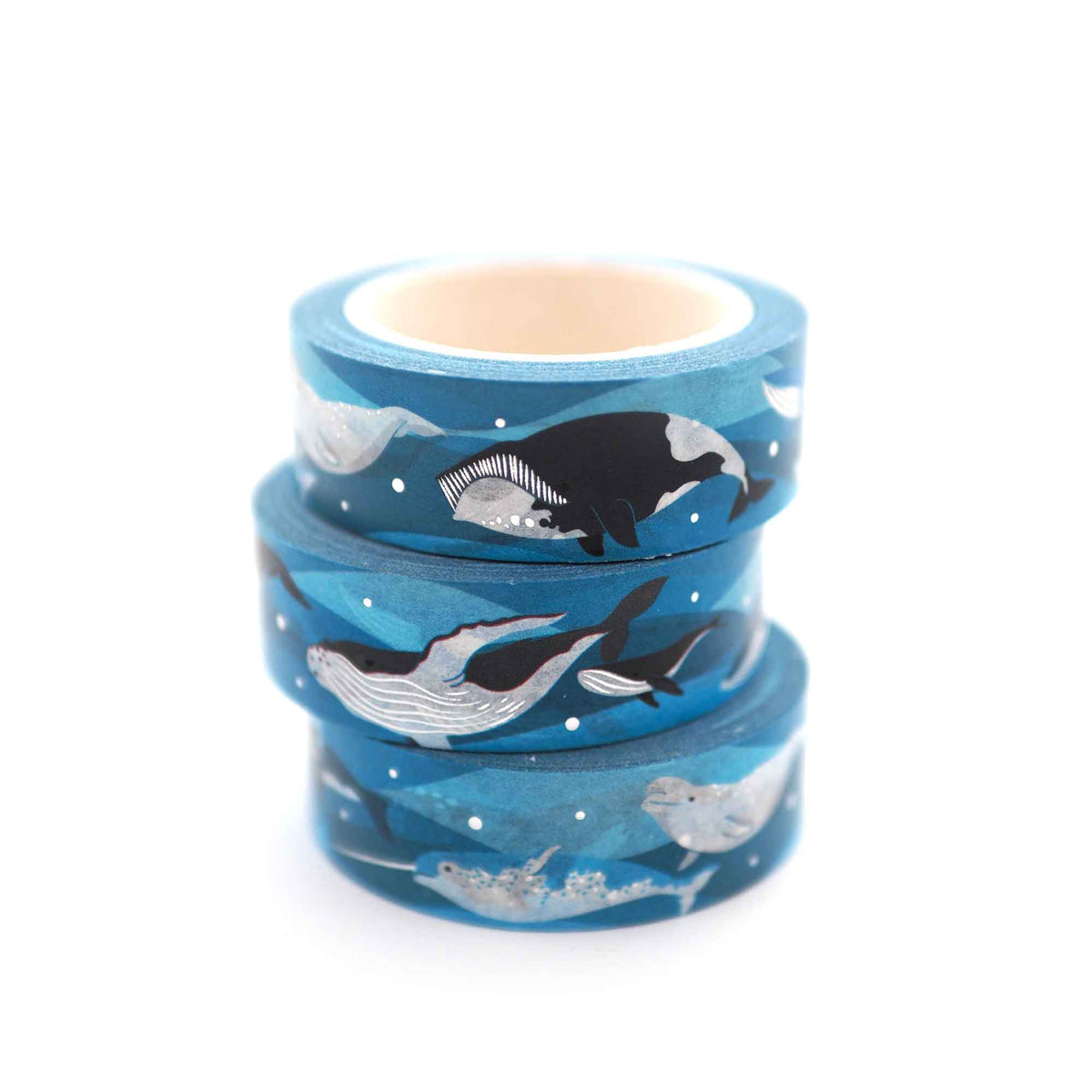 Whale Single Roll Washi Tape by Shoal | Papertail Fox
