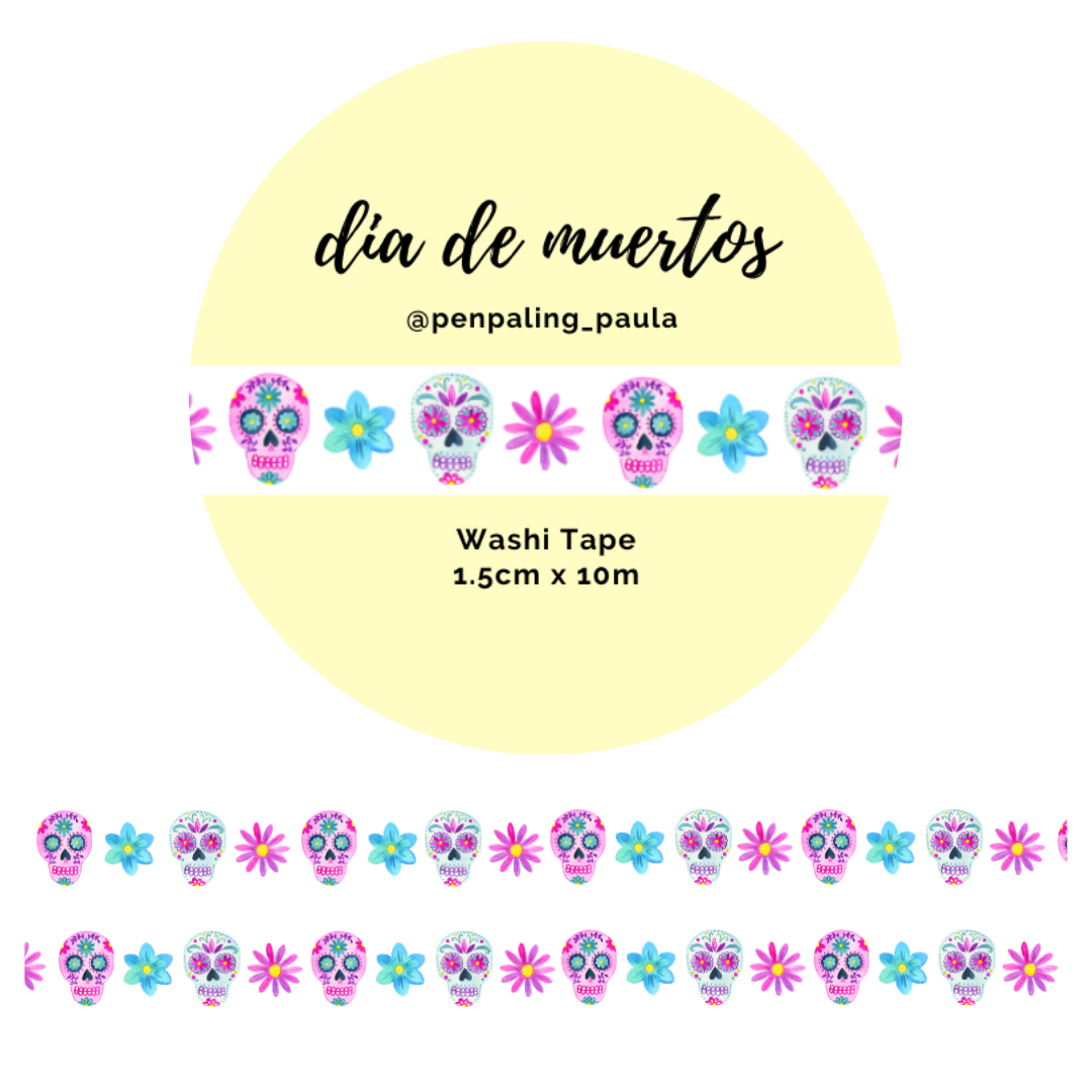 Dia de Muertos Washi Tape by Penpaling Paula | Papertail Fox