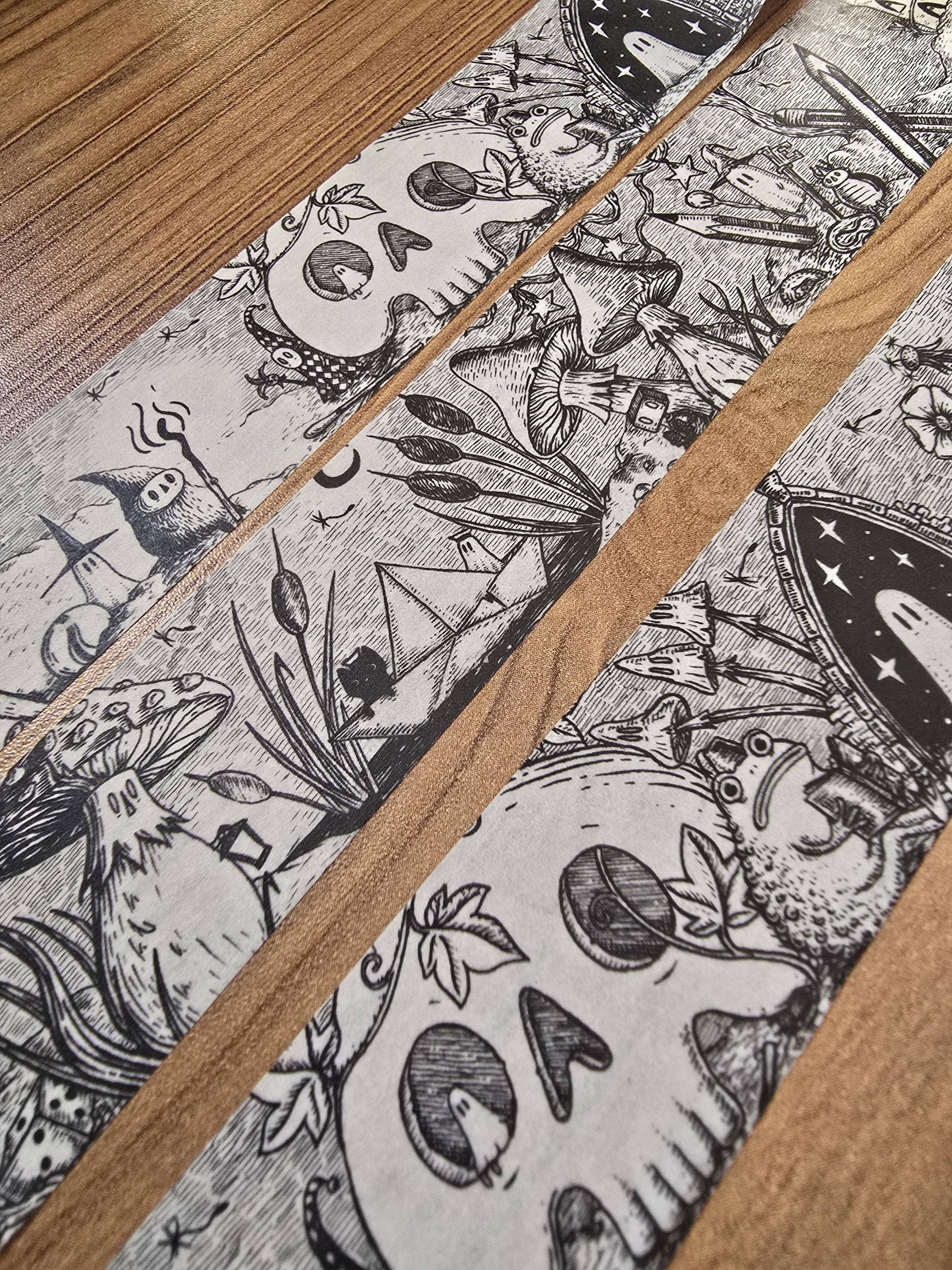 Infinite Oddities Extra Wide Spooky Fantasy Washi Tape by Jon Turner | Papertail Fox