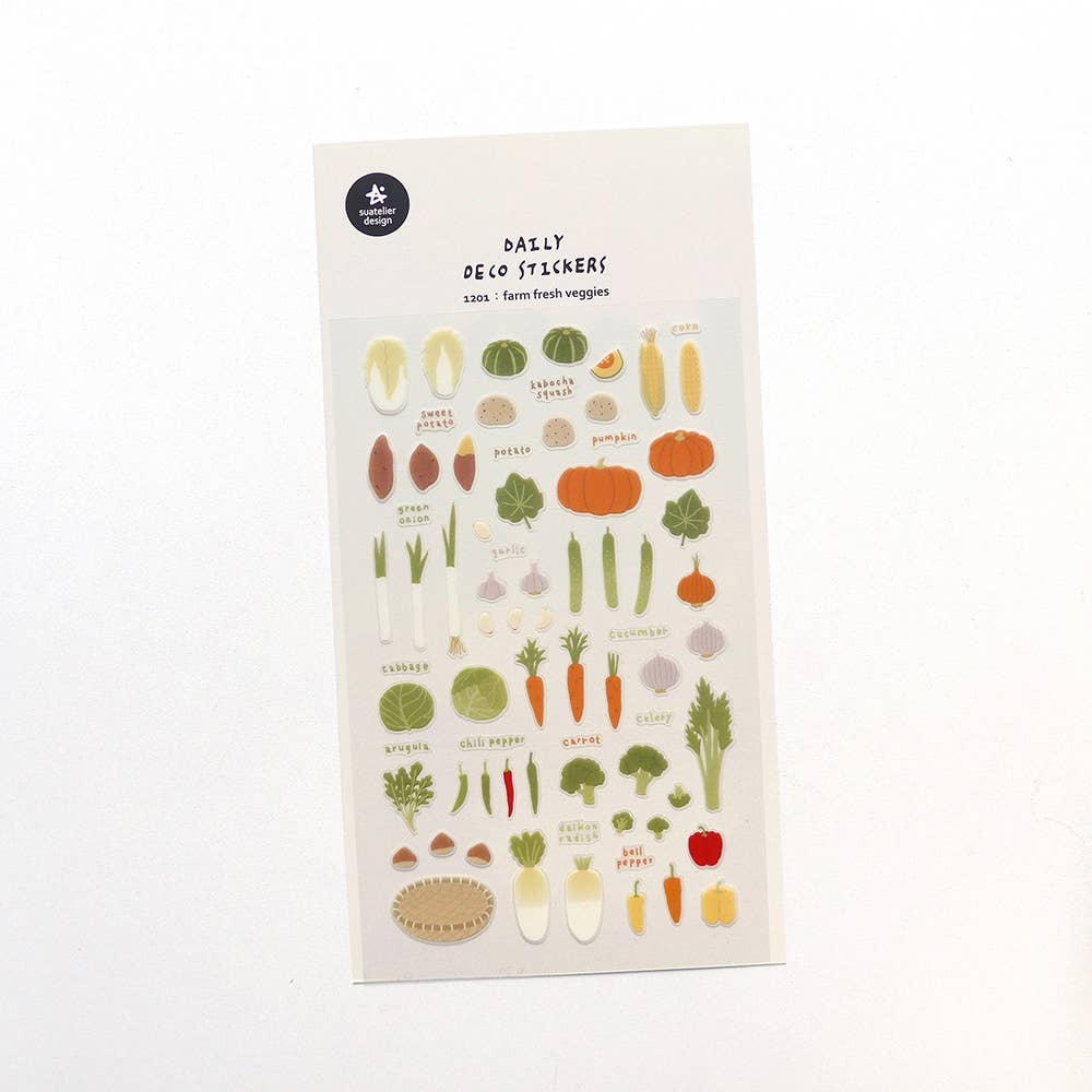 Farm Fresh Veggies Sticker Sheet by Suatelier