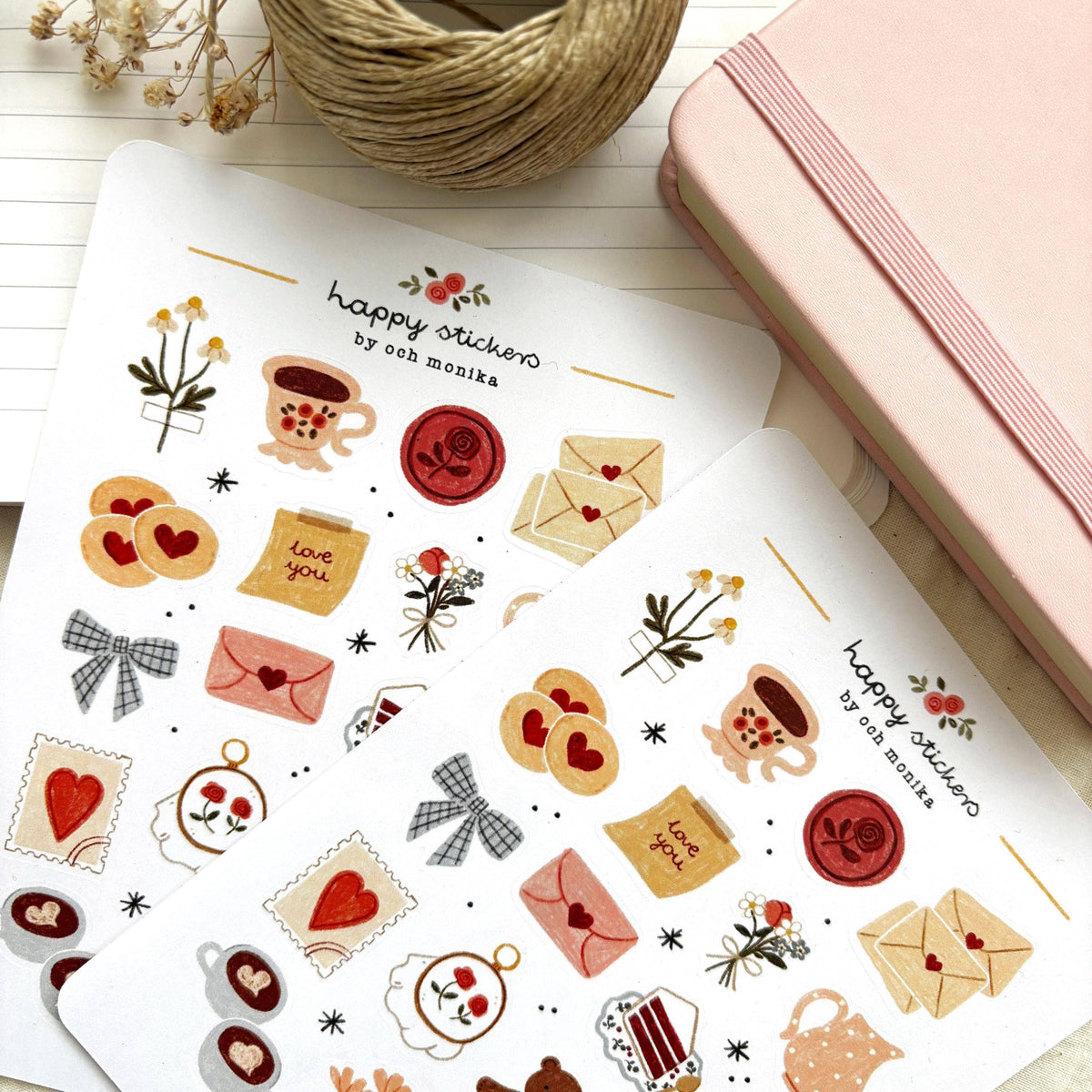 Sweet Love Sticker Sheet | Och Monika