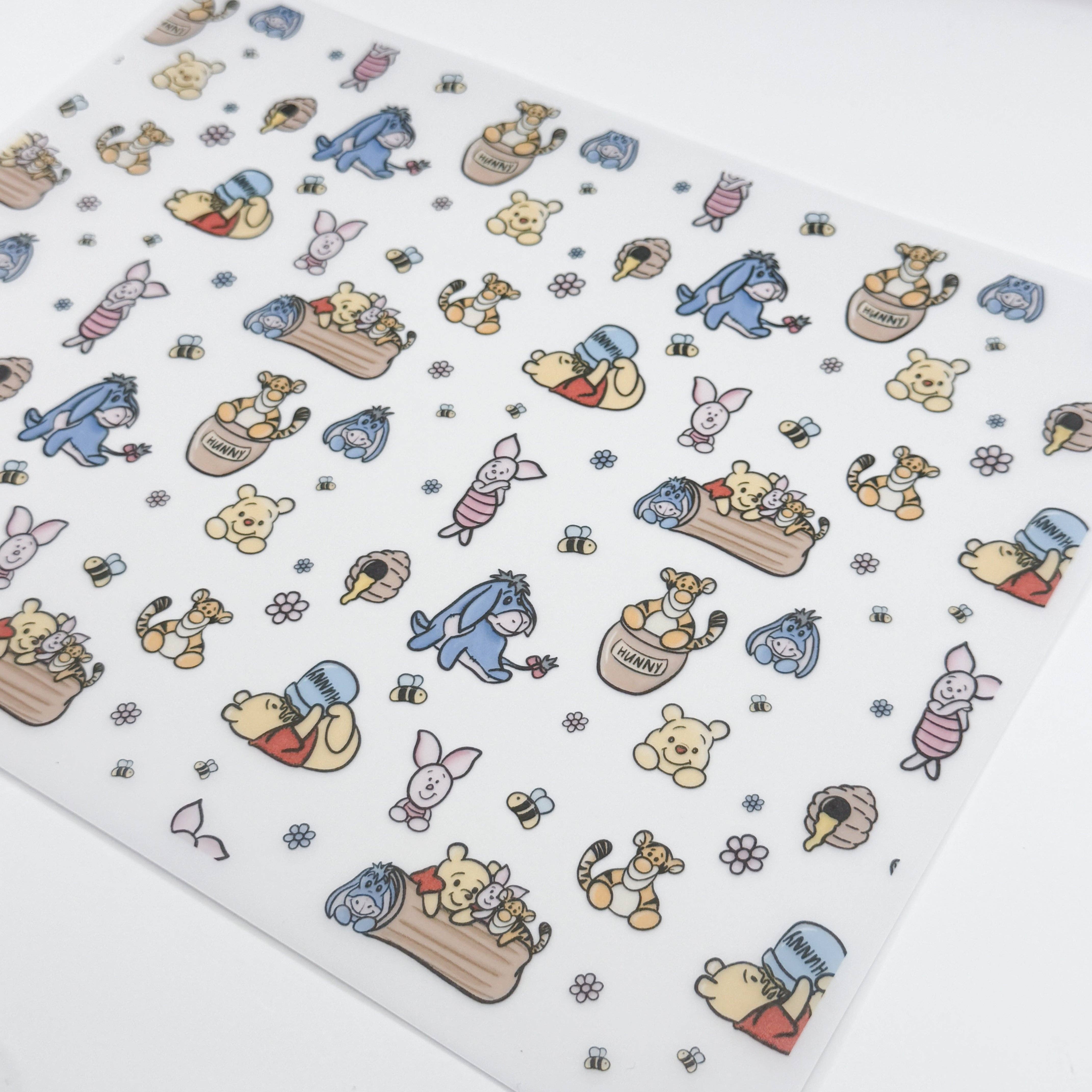Honey and Friends Full Size Vellum Sheet | Planner Monkey Co