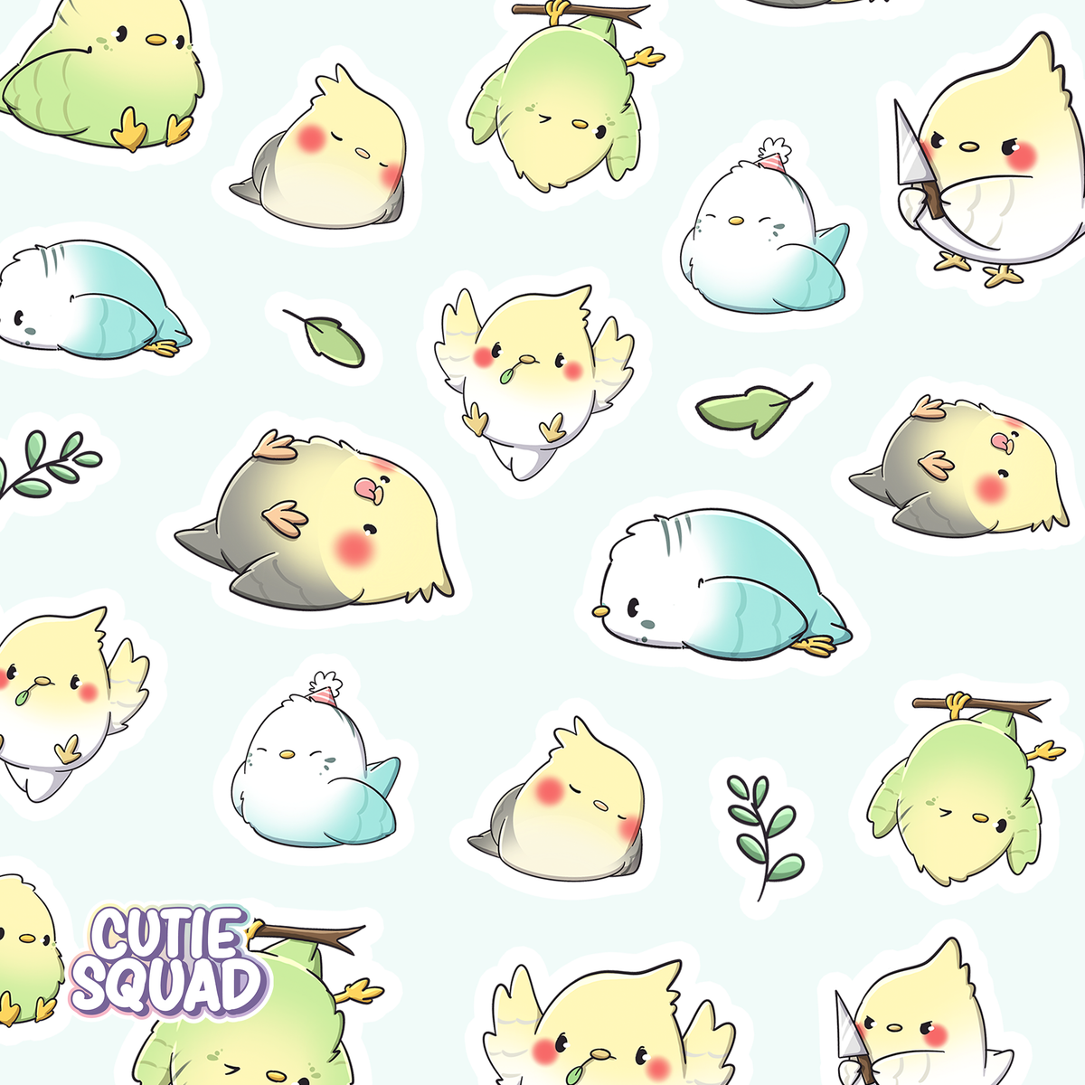 A Lot of Birbs Sticker Sheet | CutieSquad