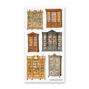 Antique Bookshelves Sticker Sheet by Stickii | Papertail Fox