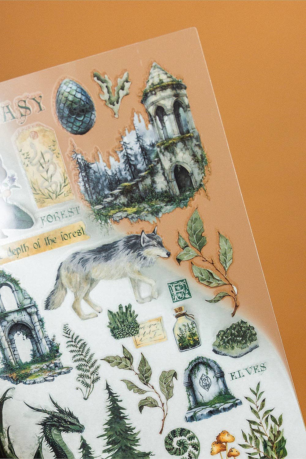 Forest Fantasy Transfer Stickers | CoraCreaCrafts